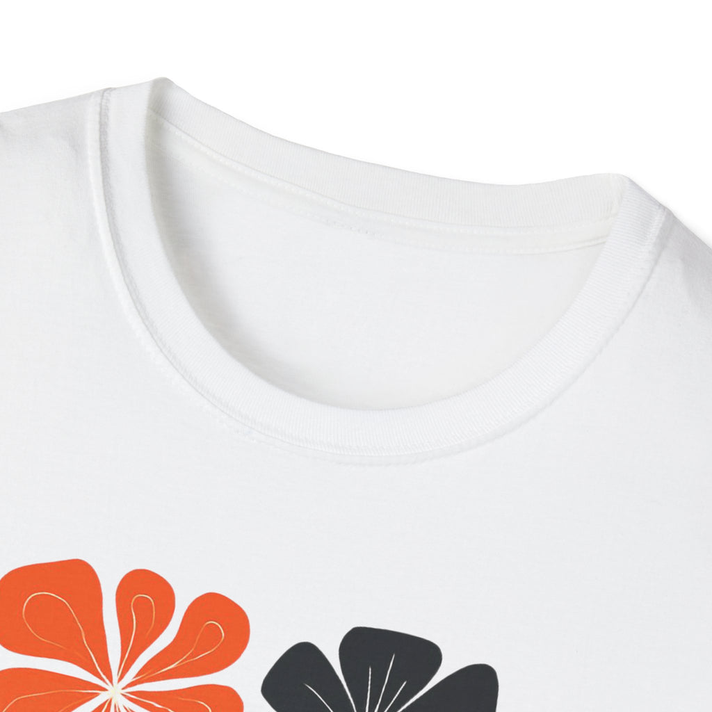 Raising wild flowers, one tantrum at a time Mom Life Unisex Softstyle T-Shirt, Gifts for Toddler Moms, Raising Wildflowers, floral  Apparel