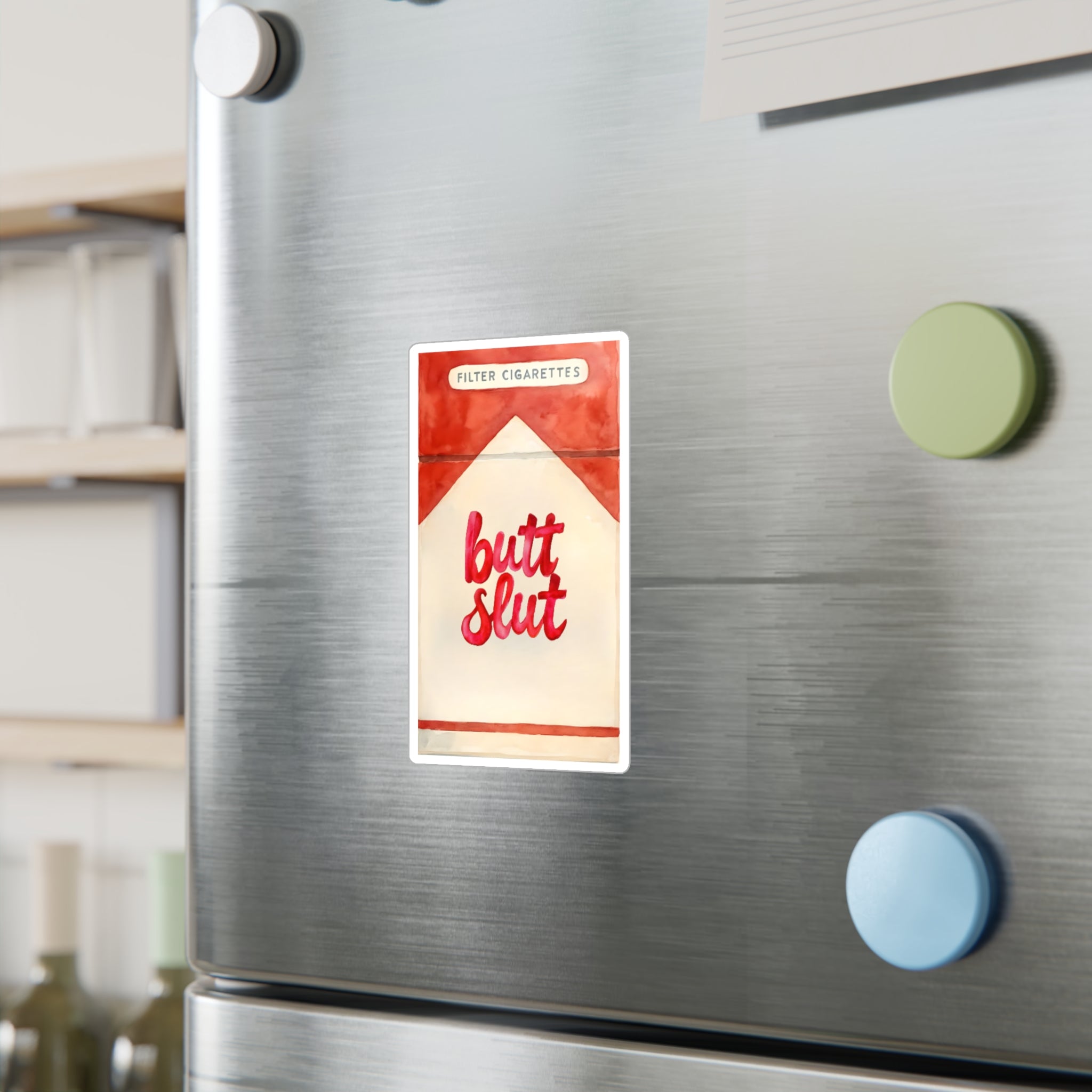 Butt Slut smoker Playful Vinyl Decals for Fun Decor, Funny Stickers for Gifts, Humorous Art, Unique Party Favors, Quirky Home Accessories