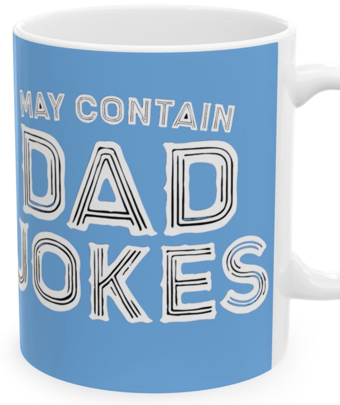 Dad Jokes Ceramic Mug - Funny Gift for Dad, Coffee Lover, Humor Lover, Birthday, Father's Day, Kitchen Decor, Gift Idea gifts for him