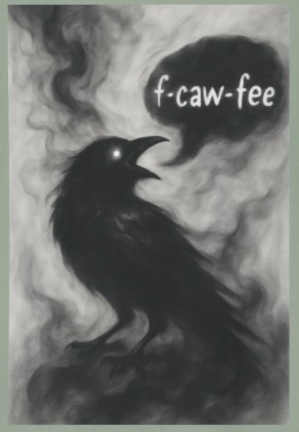 F caw fee! Funny Crow T-Shirt, Sarcasm Political Humor Radical Gift, Unisex Tee, Graphic Tee, Funny Coffee Shirt, Rebel Apparel