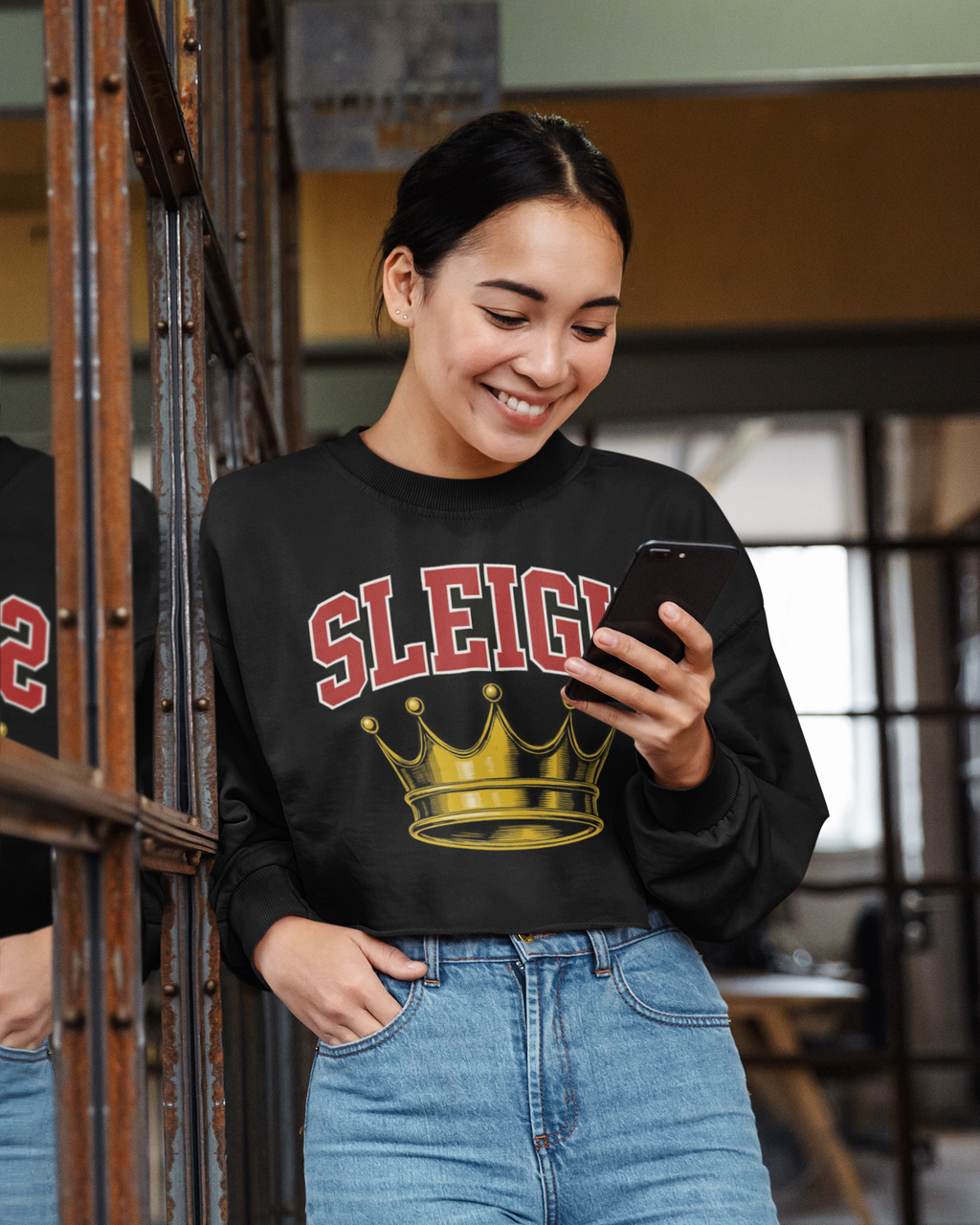 Sleigh Crewneck Sweatshirt - Sleigh Queen Cozy Christmas Gift