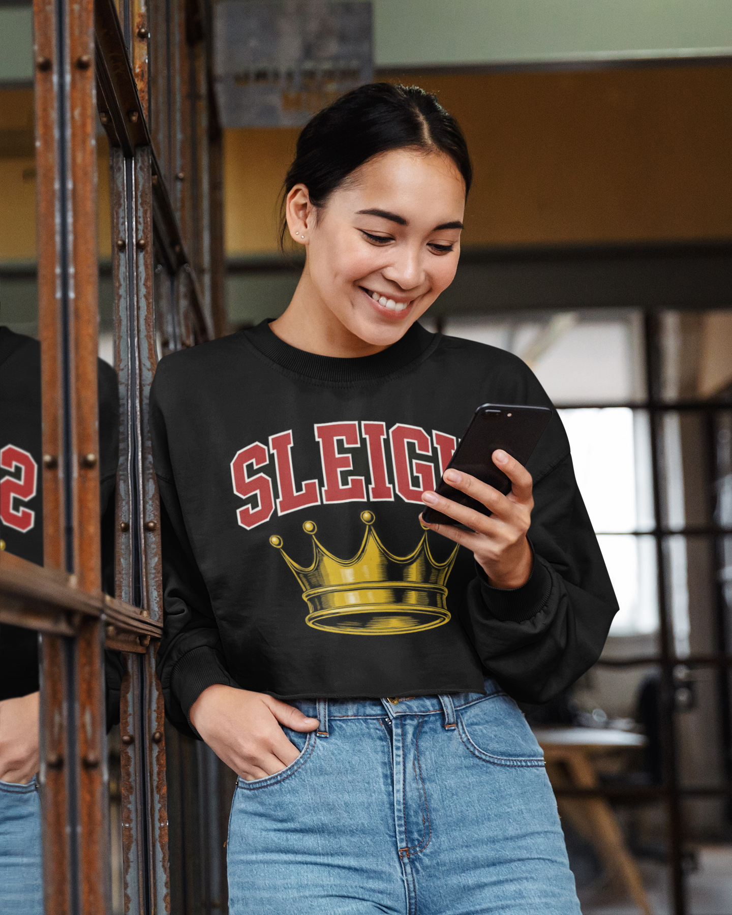 Sleigh Crewneck Sweatshirt - Sleigh Queen Cozy Christmas Gift