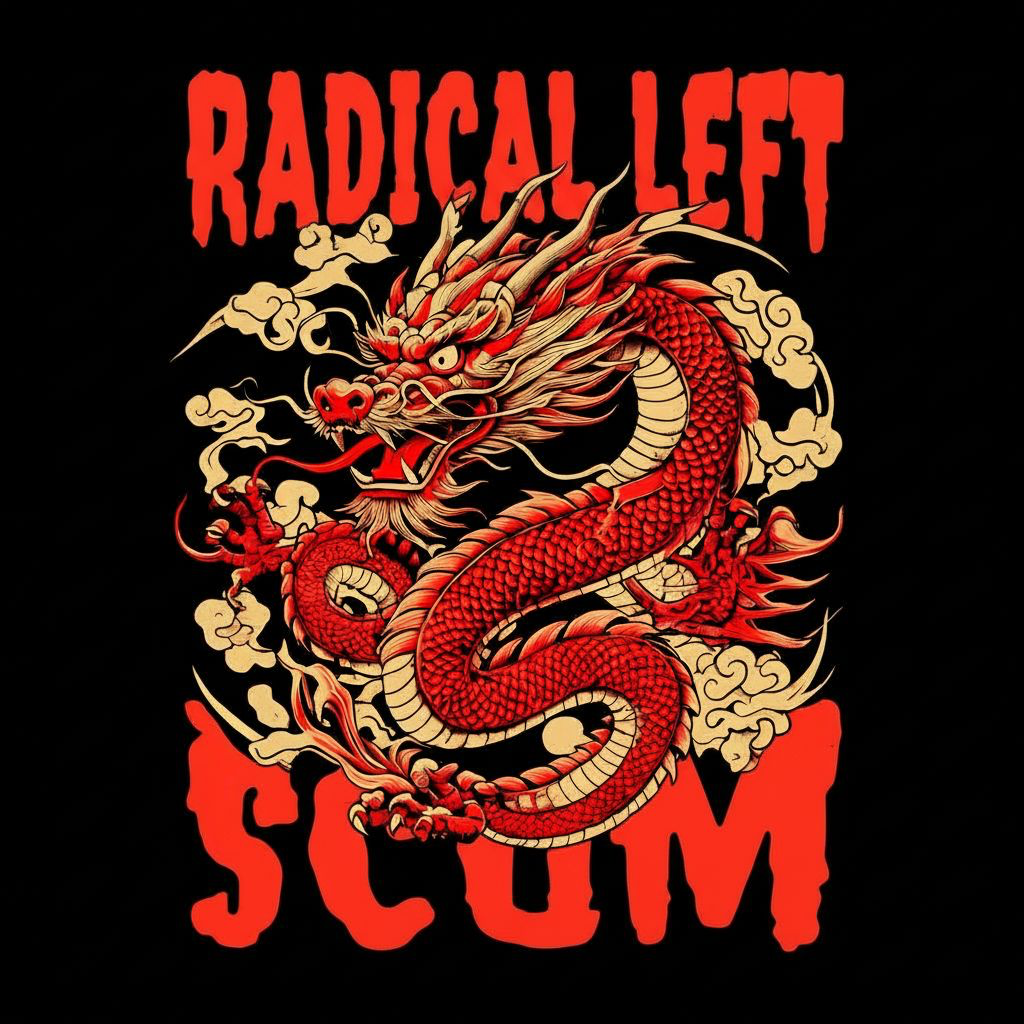 Radical Left Scum Dragon T-Shirt — Anti‑Trump Political Tee