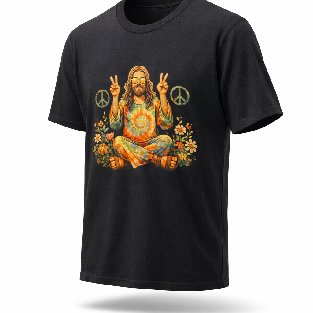 Radical Left Scum Hippie Peace Meditation T-Shirt