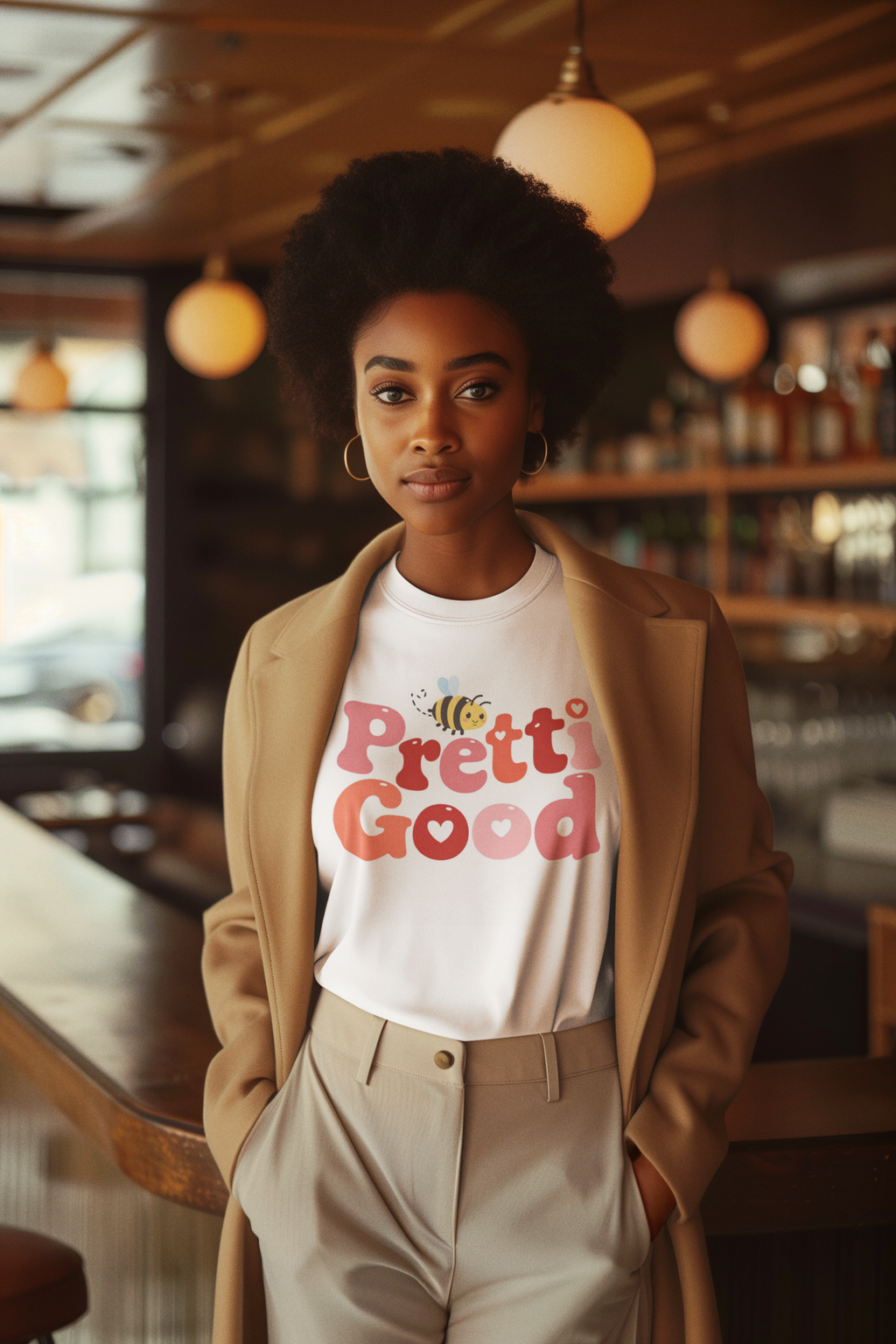 Be Pretti Good Political Protest T-Shirt — Retro Anti-ICE Typography