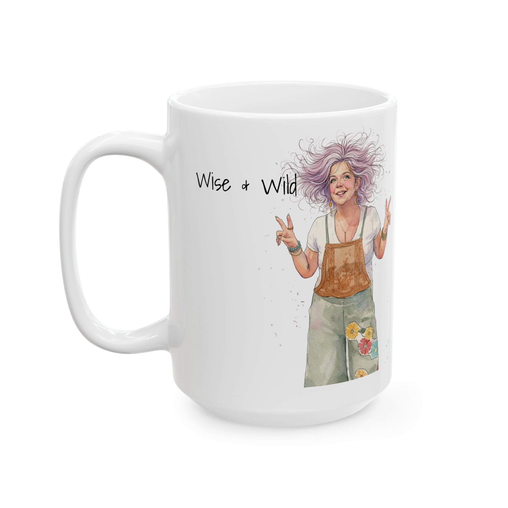 Wise & Wild Hippie Ceramic Mug — 11oz & 15oz
