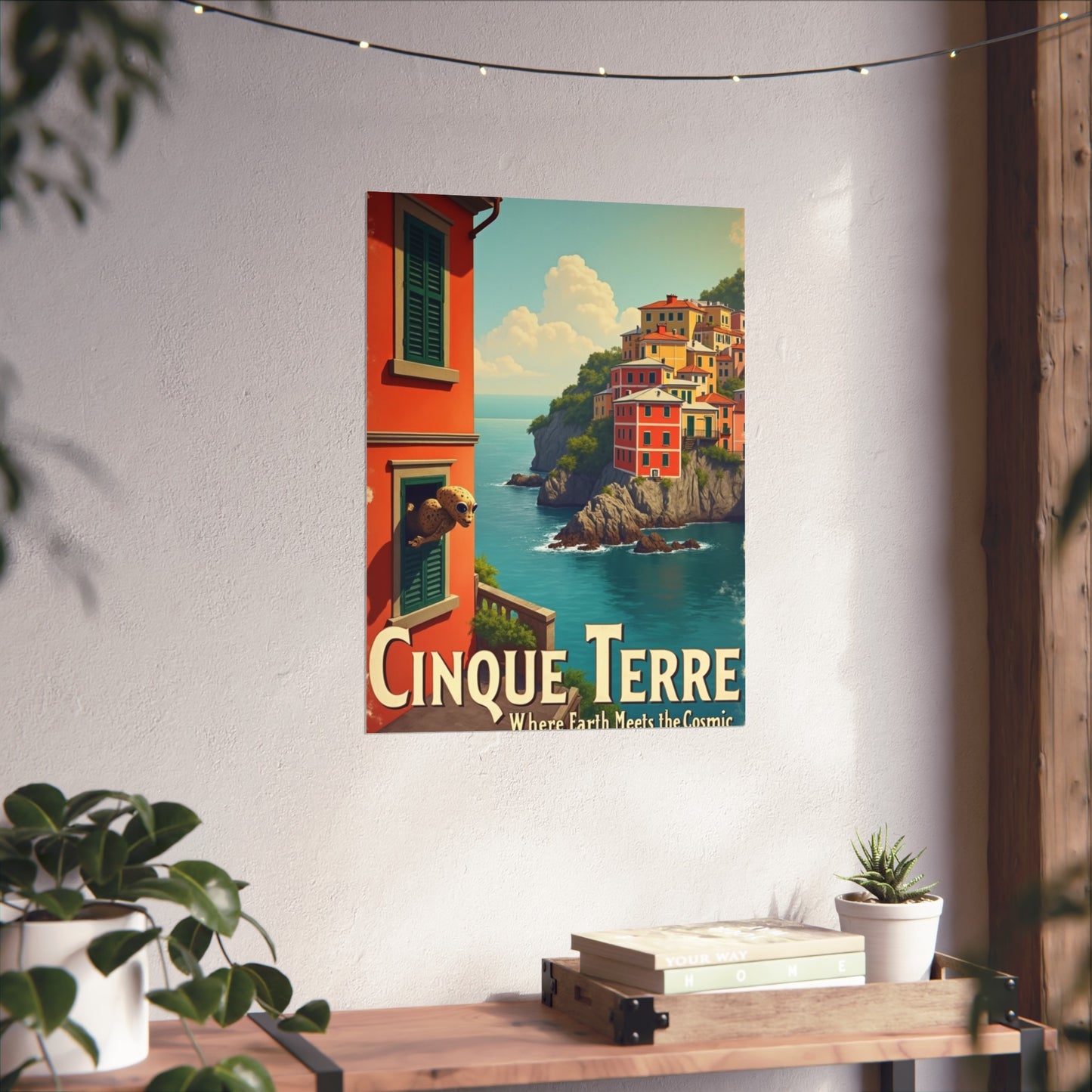 Poster: Cinque Terre Extraterrestrial Travel