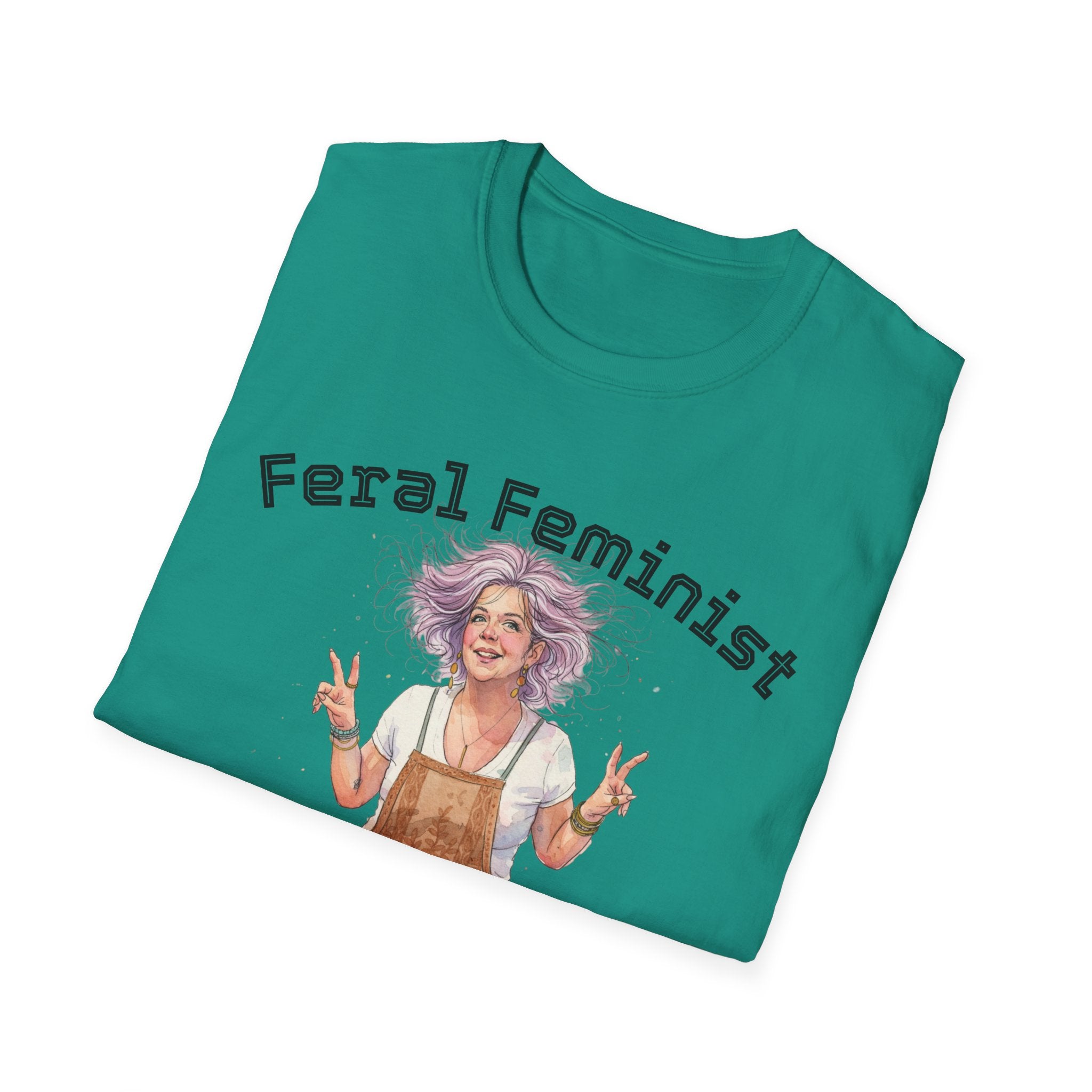 Feral Feminist Boho T-Shirt — Hippie Feminist Graphic Tee