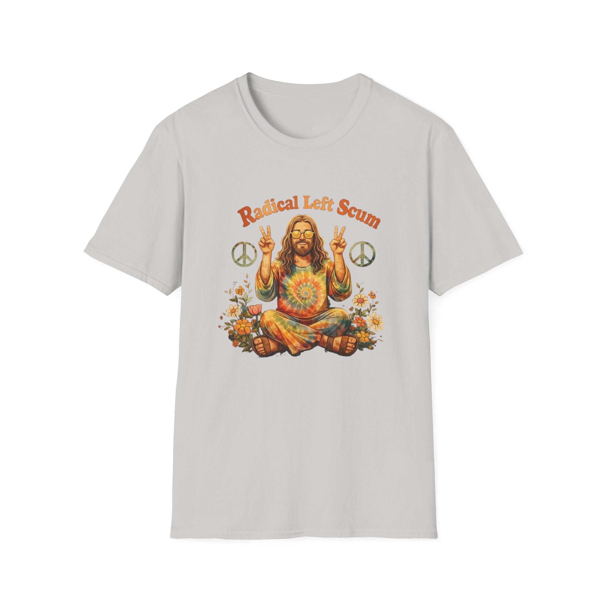 Radical Left Scum Hippie Peace Meditation T-Shirt