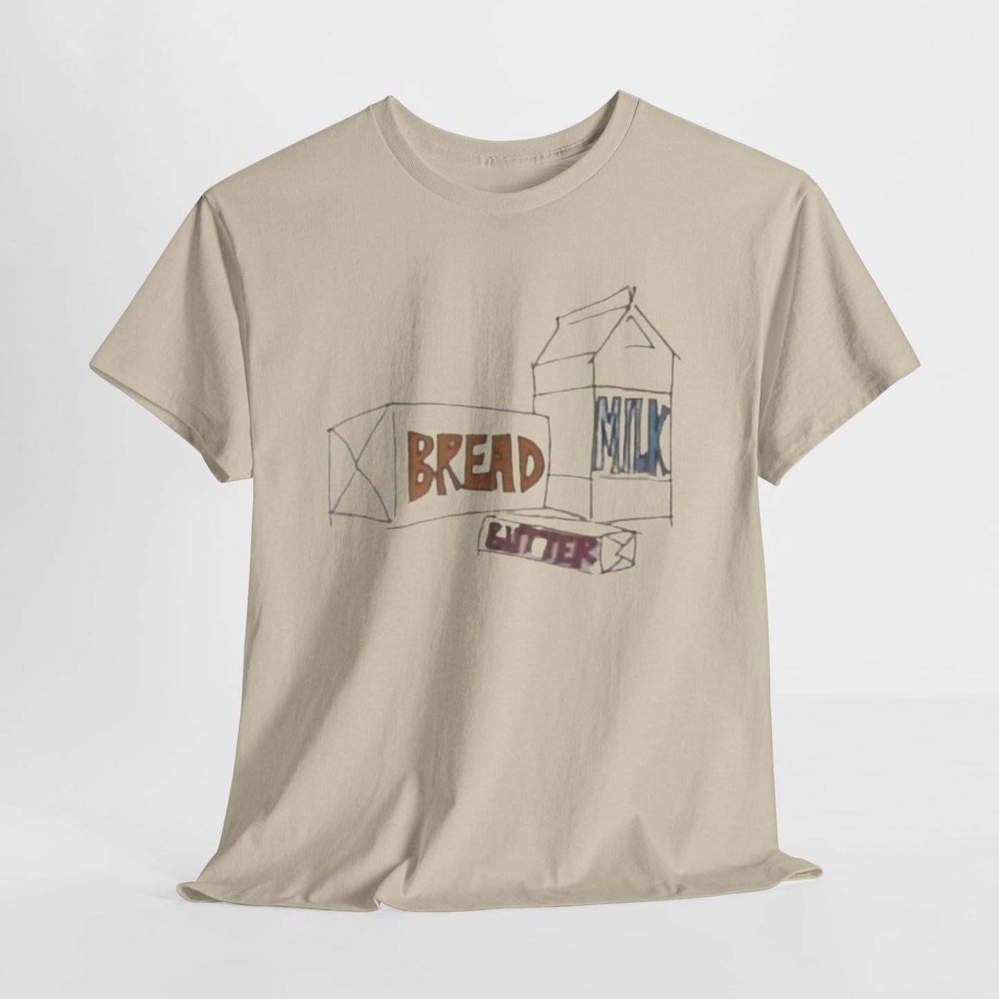 Bread Milk Butter Unisex Heavy Cotton Tee