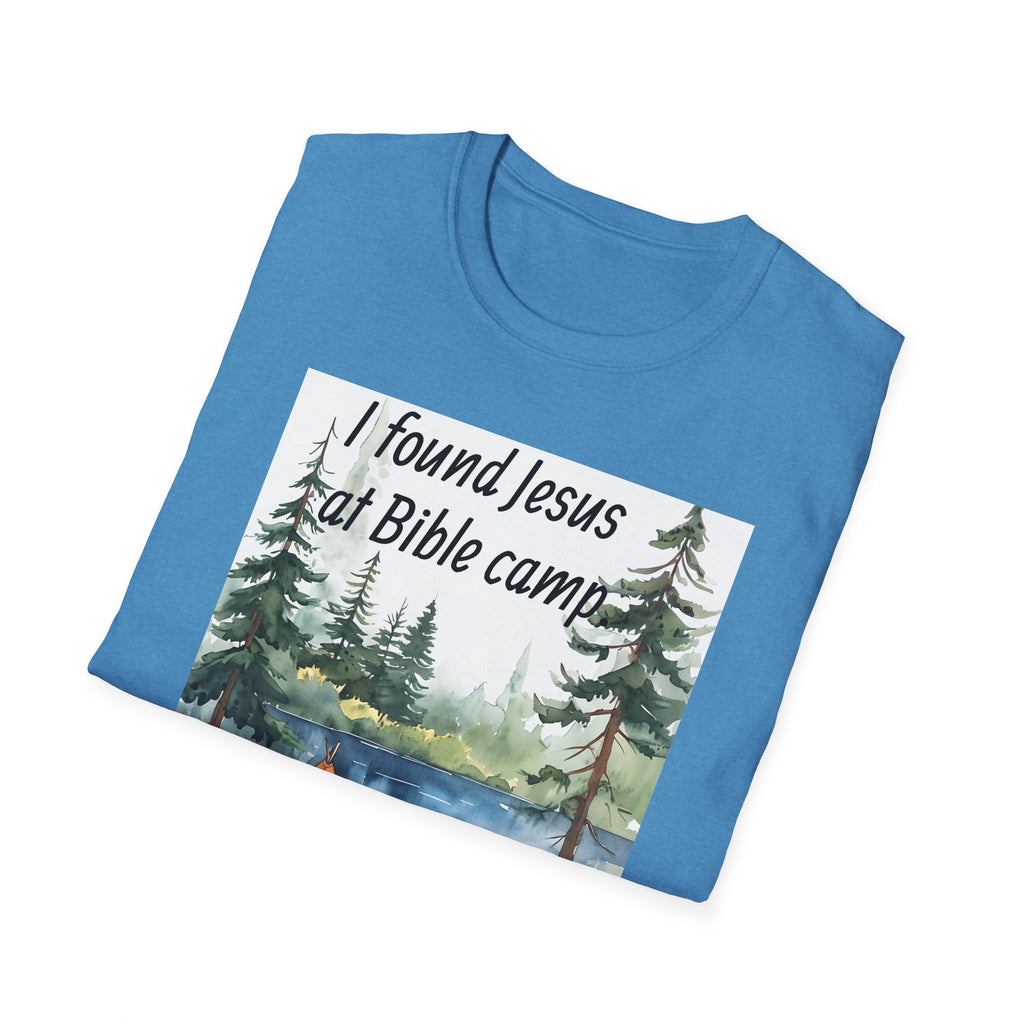 Funny Tee, Religious Camp Tshirt, Jesus Lover Shirt, Hilarious Church Gift, Christian Humor Apparel, Faith-Based Clothing camping bear