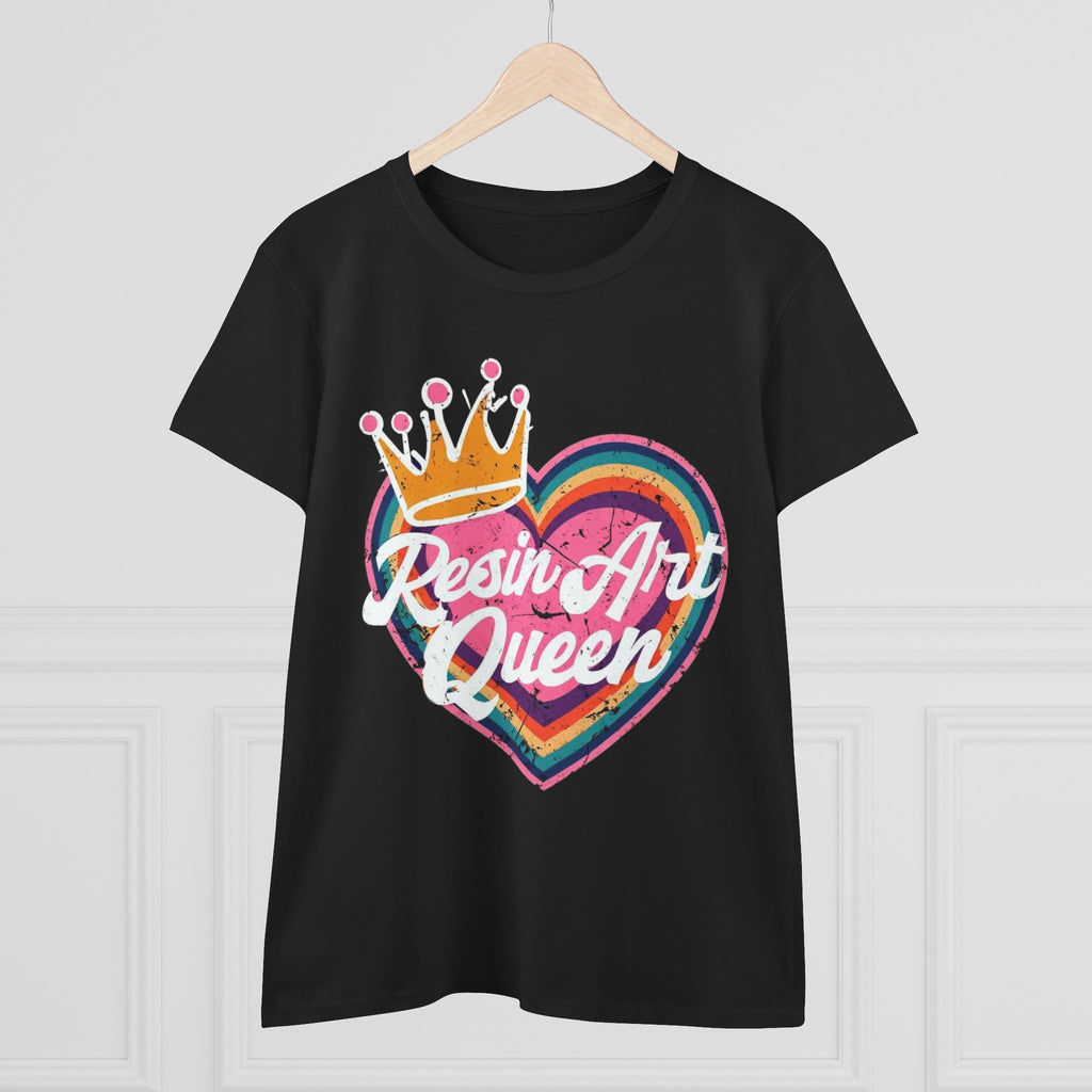 Resin Art Queen Tee - Fun, Colorful Cotton Shirt for Art Lovers, Gifts, Festivals, Home Parties, Creative Outfits