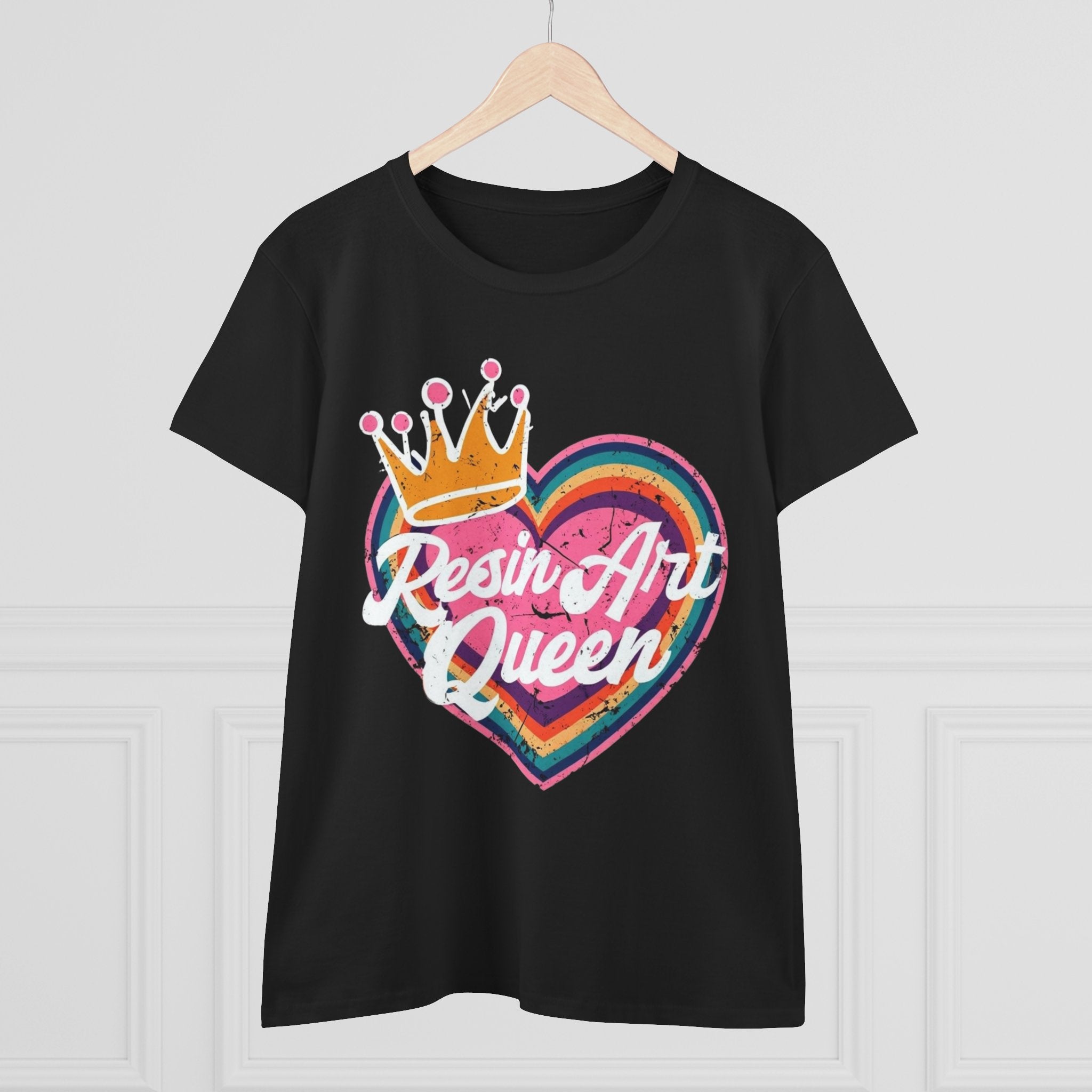 Resin Art Queen Tee - Fun, Colorful Cotton Shirt for Art Lovers, Gifts, Festivals, Home Parties, Creative Outfits