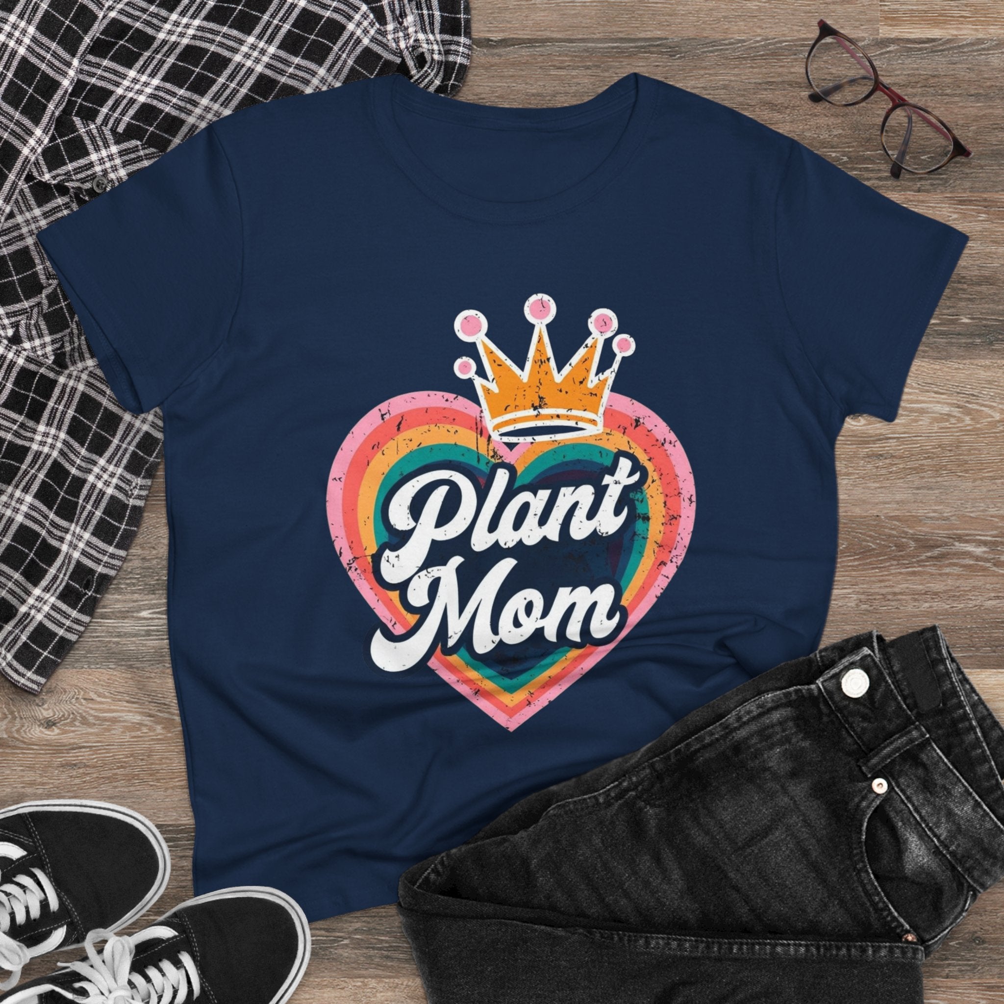 Plant Mom Cotton Tee - Perfect Gift for Plant Lovers, Women's Graphic Shirt, Casual Wear, Eco-Friendly Fashion, Birthday Gift garden