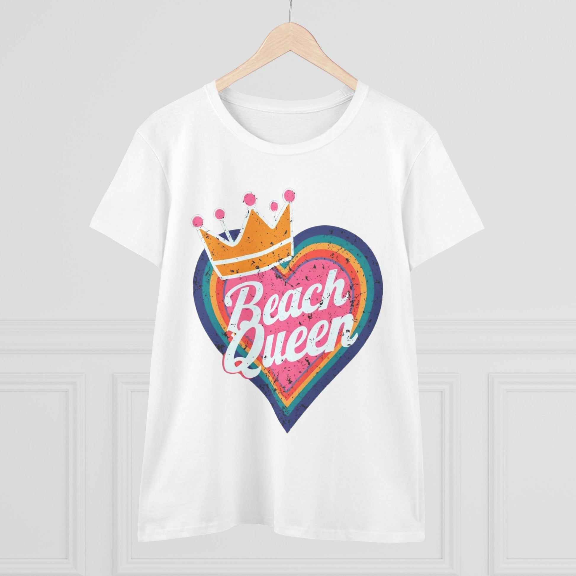 Beach Queen T-Shirt, Summer Vibes Tee, Vacation Shirt, Gift for Beach Lovers, Fun Retro Graphic Tee fun coastal tea for her