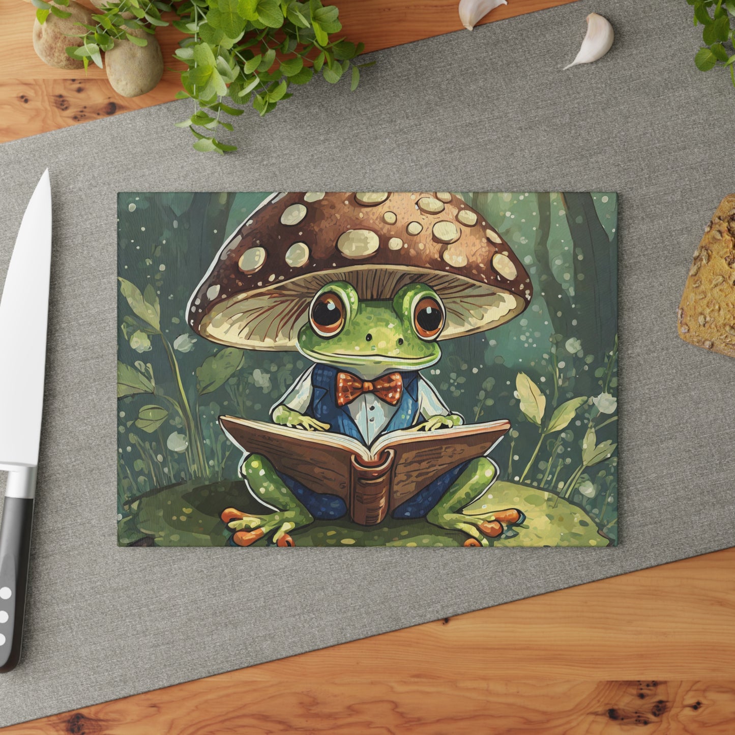 Cutting Board - Frog in the Forest Design