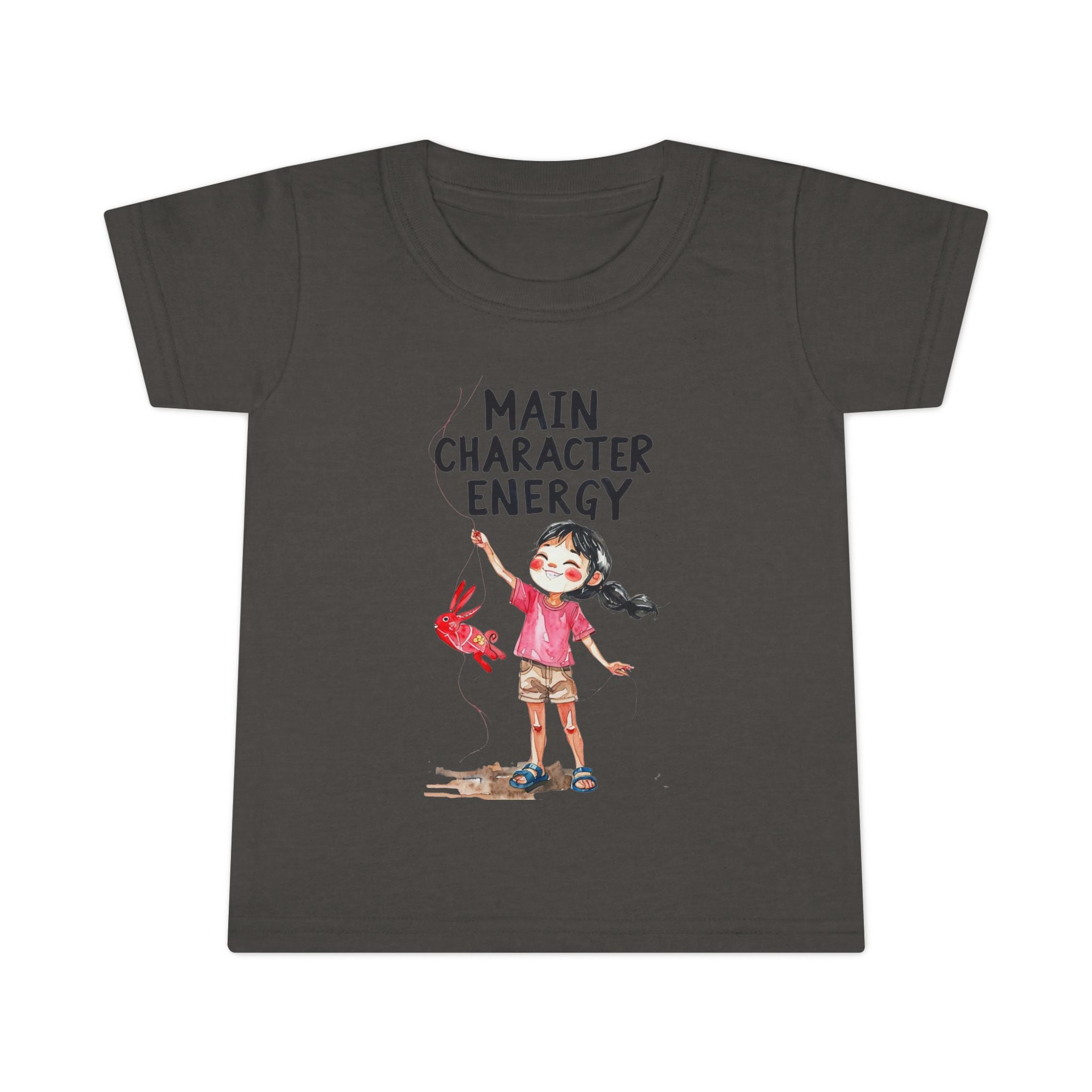 Main Character Energy Toddler T-Shirt, Playful Kids Tee, Birthday Gift, Children's Apparel, Cute Graphic Shirt