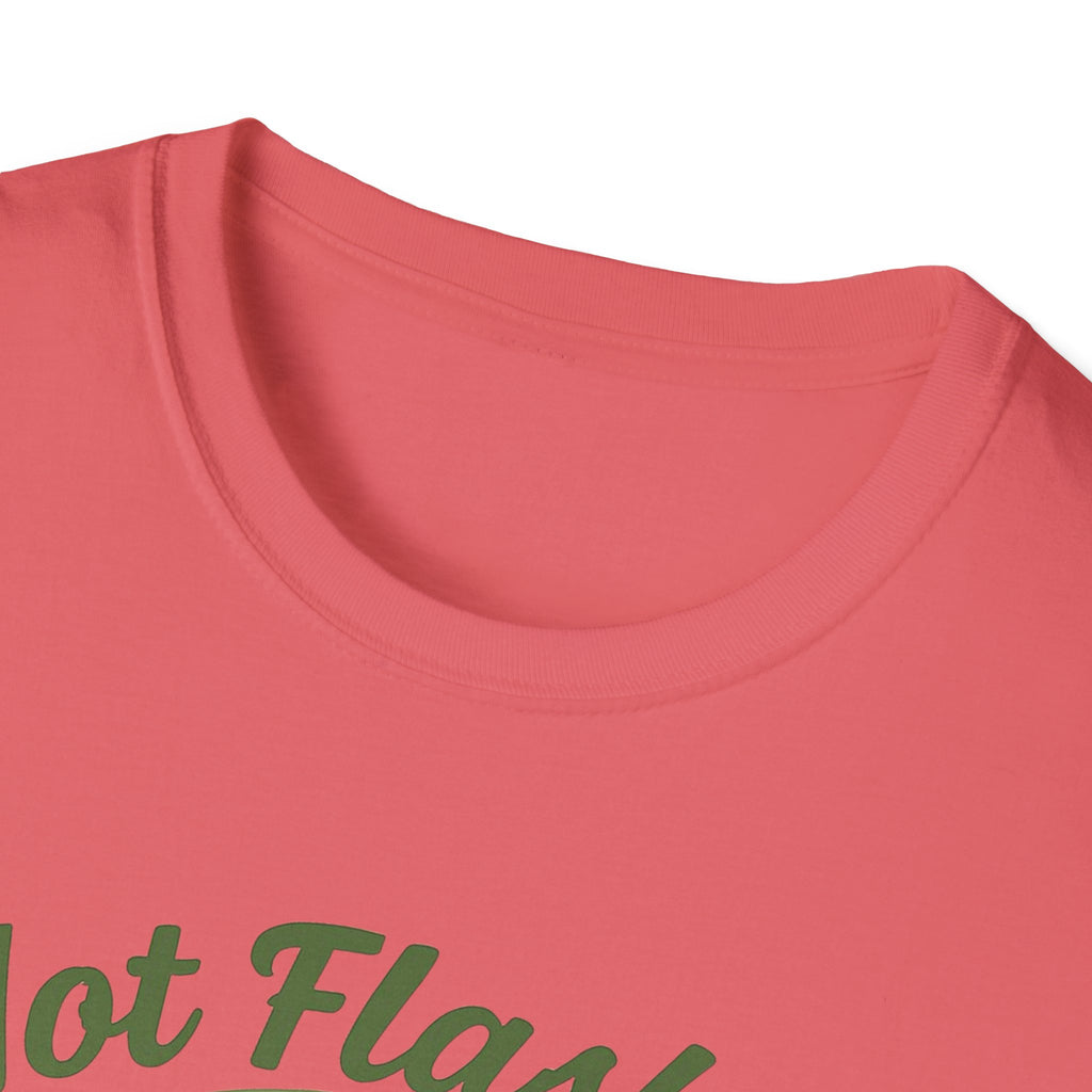 Menopause Life Change Gifts for Her Unisex Softstyle T-Shirt, Hot Flashes Cold Heart, Funny Menopausal Shirt, Gift for Women, Comfortable