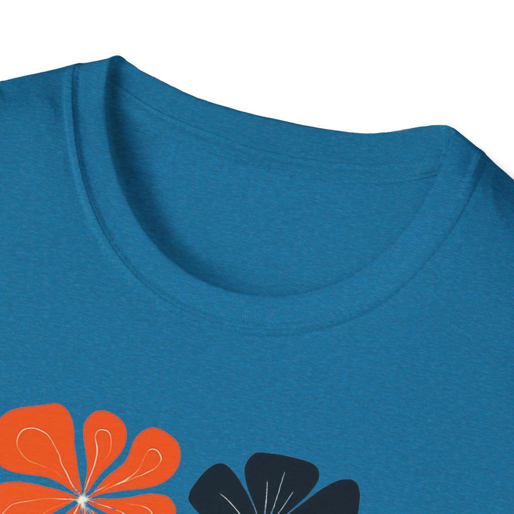 Raising wild flowers, one tantrum at a time Mom Life Unisex Softstyle T-Shirt, Gifts for Toddler Moms, Raising Wildflowers, floral  Apparel