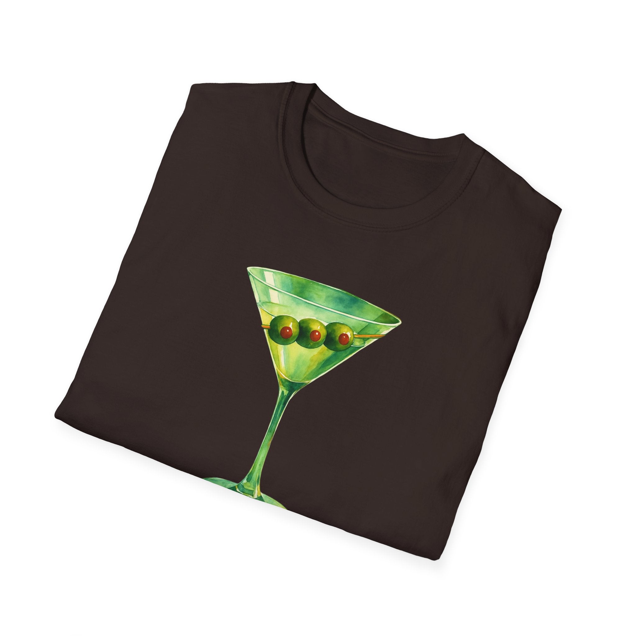 Martini Graphic T-Shirt | Unisex Softstyle Tee | Perfect for Cocktail Lovers, Parties, and Unique Gift Idea, Birthday, Summer Fun gift