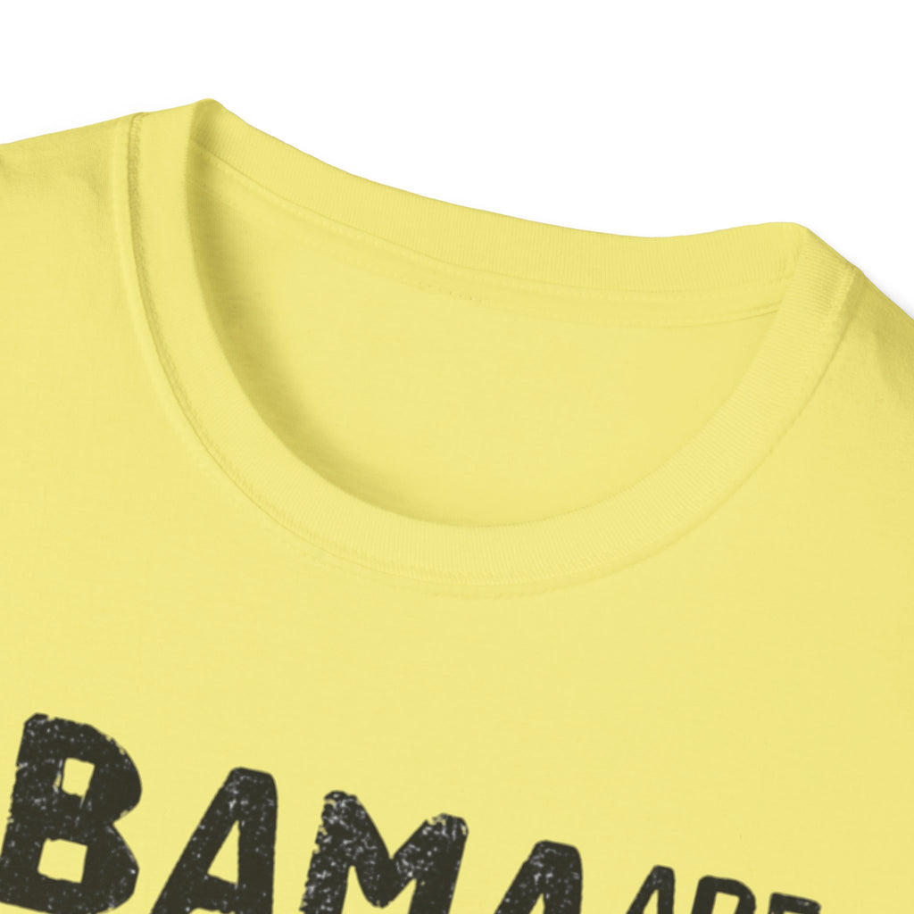 Obama are you coming home? Funny Political T-Shirt, Unisex Softstyle Tee, Humorous Gift. Quirky Apparel, Casual Wear