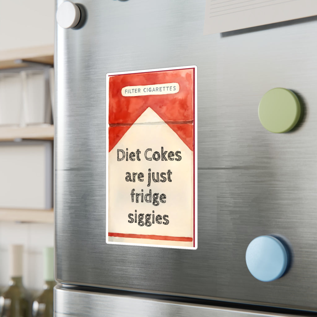 Vinyl Decal Stickers - Diet Coke Fridge Siggies, Laptop Decals, Water Bottle Decor, Car Window Stickers, Phone Case Accessories