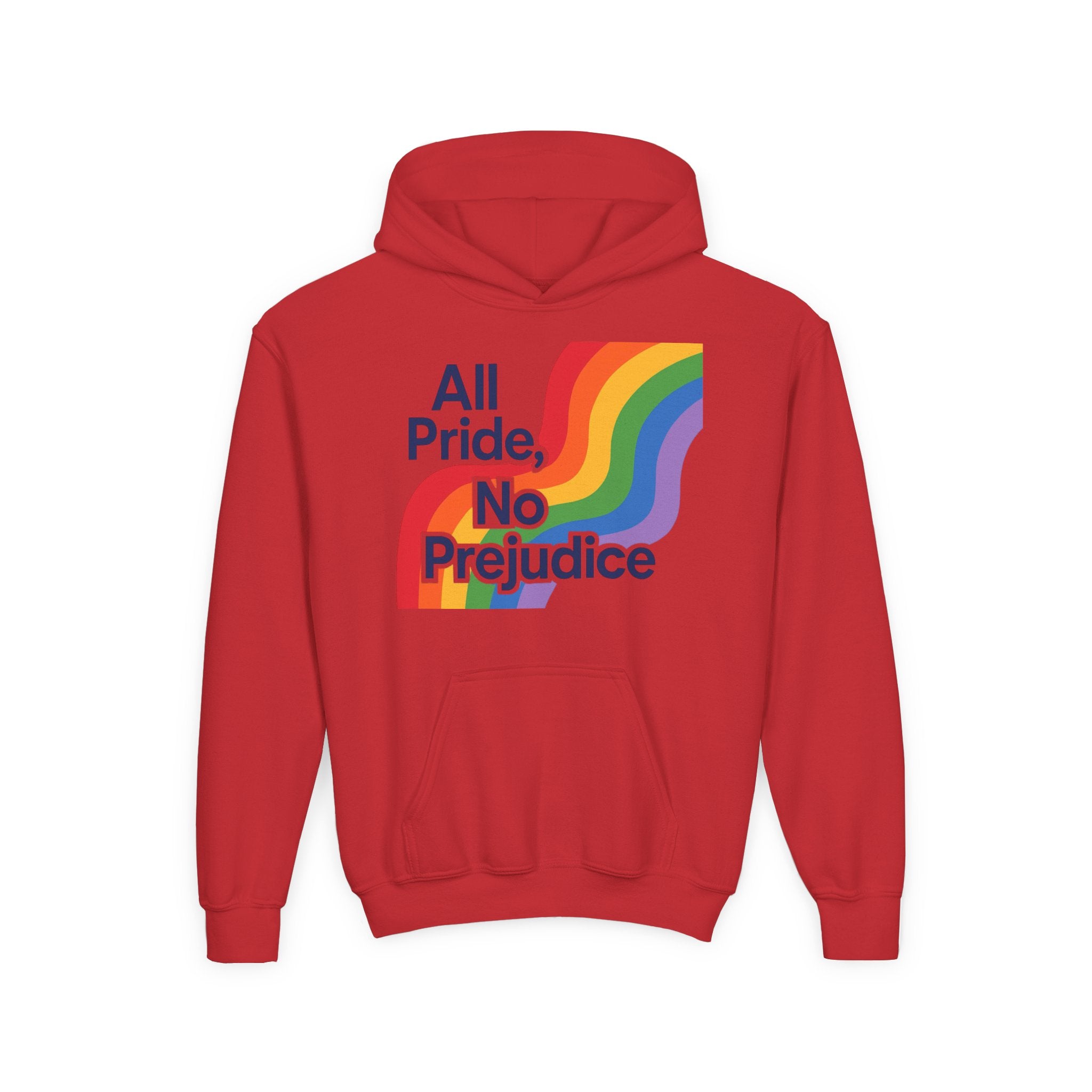 Pride-Themed Youth Hoodie - All Pride, No Prejudice, LGBTQIA+ Apparel, Comfortable Sweatshirt, Gift for Pride Day, Inclusive Fashion, [...]