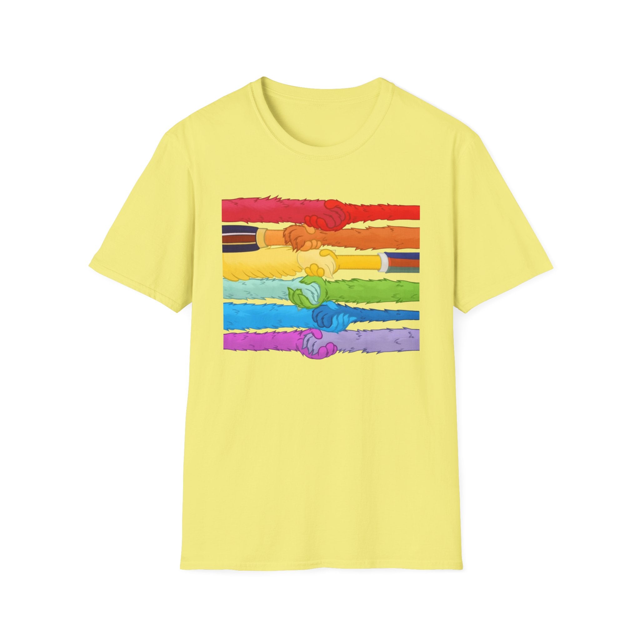 Pride Unity T-Shirt, Unisex Graphic Tee, LGBTQ+ Pride Shirt, Colorful Equality Apparel, Rainbow Friendship Tee, Support & Celebrate