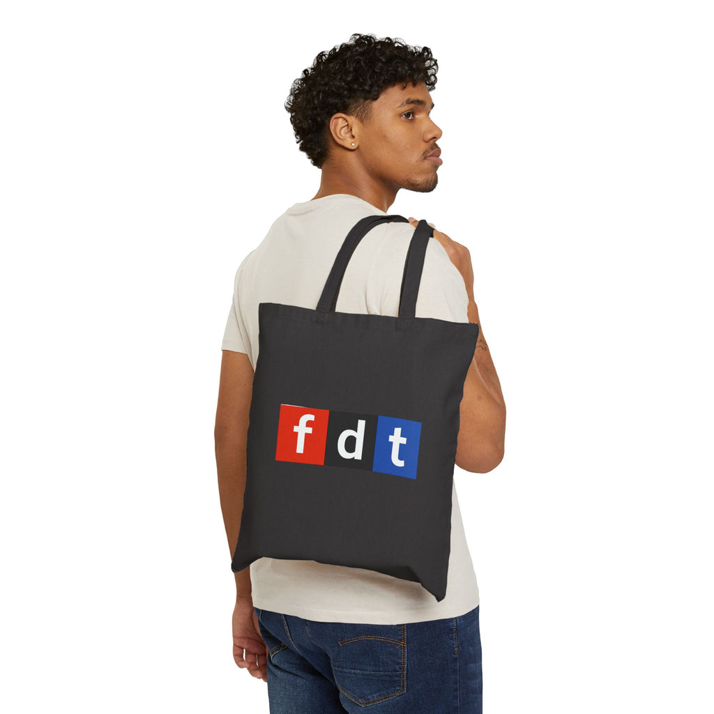 FDT ANTI TRUMP Stylish Cotton Canvas Tote Bag, Eco-Friendly Shopping, Reusable Grocery Bag, Gift for Friends, social justice Activist gift