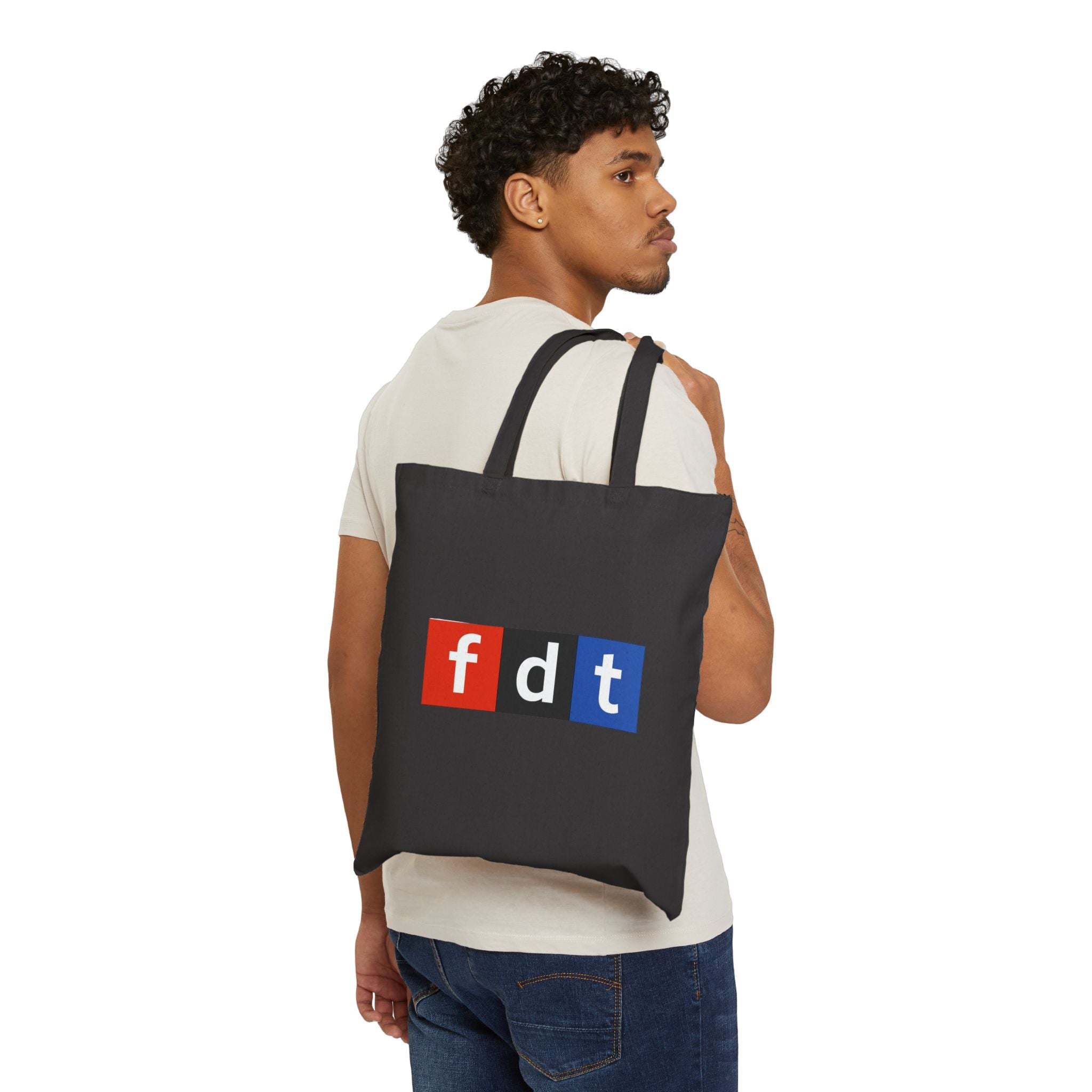 FDT ANTI TRUMP Stylish Cotton Canvas Tote Bag, Eco-Friendly Shopping, Reusable Grocery Bag, Gift for Friends, social justice Activist gift