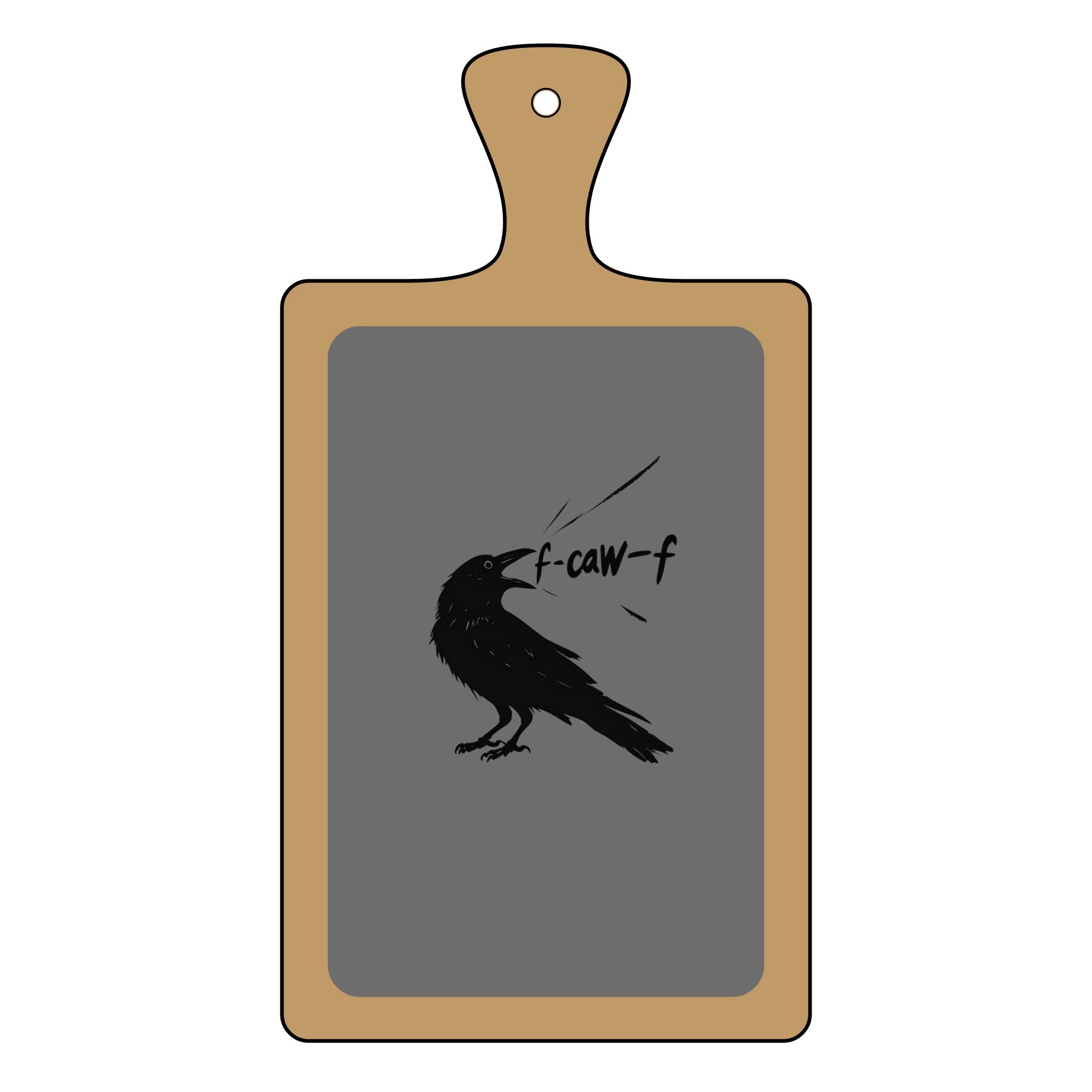 Charcuterie Board (Engraving) - Serving Tray and Kitchen Decor with Crow F off Design