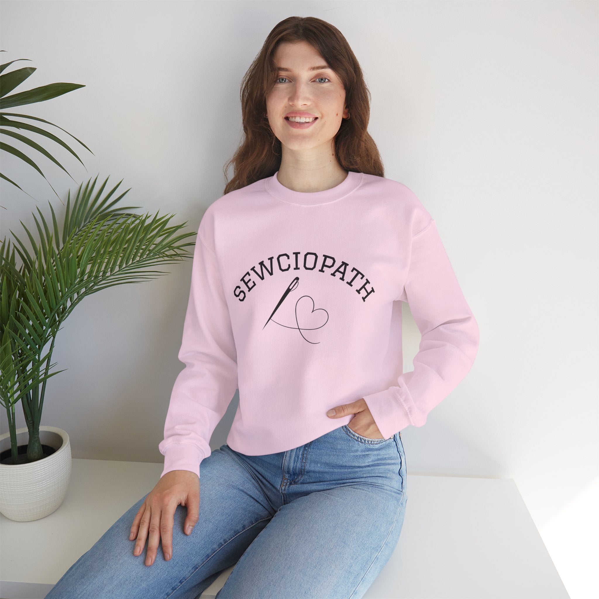 Funny Sewciopath Crewneck Sweatshirt sewing gift