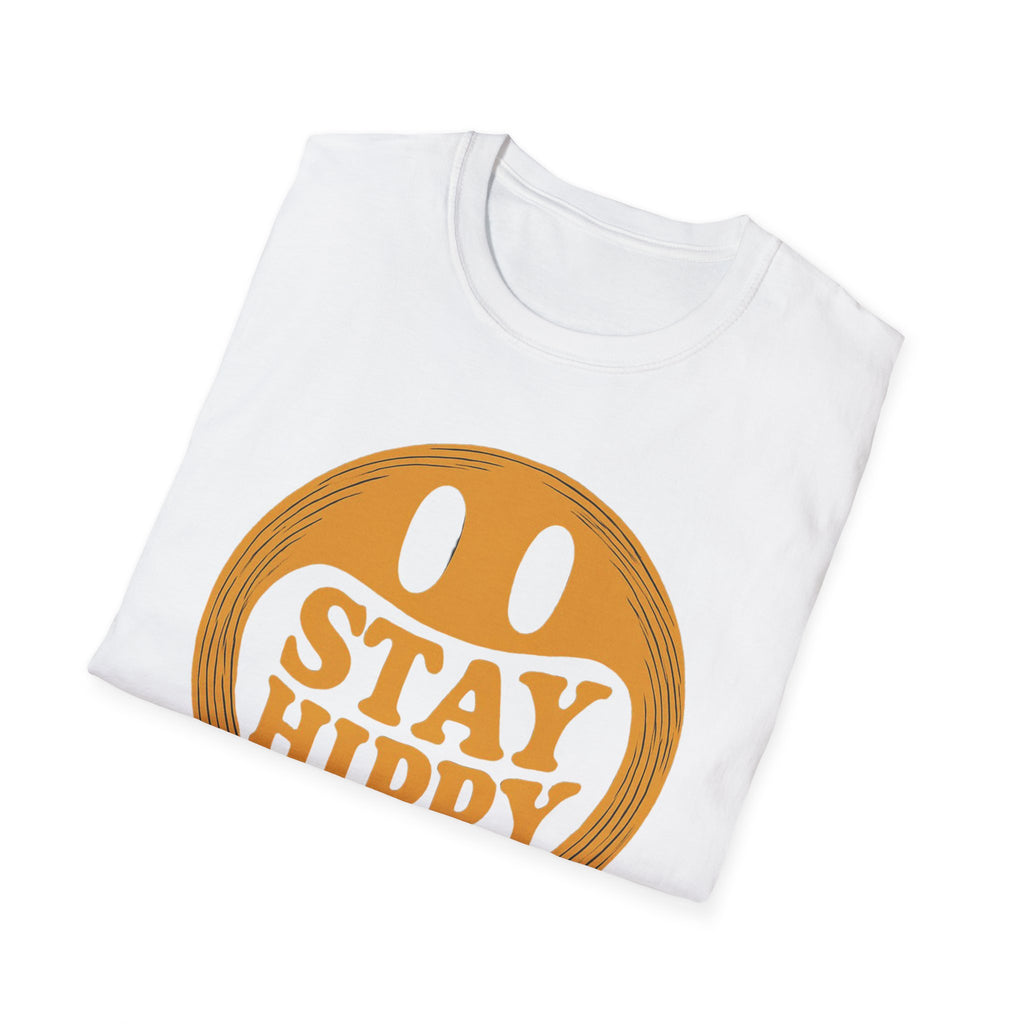 Stay Hippy Stay Happy Unisex T-Shirt, Hippie Graphic Tee, Positive Vibes Shirt, Bohemian Clothing, Festival Attire boho