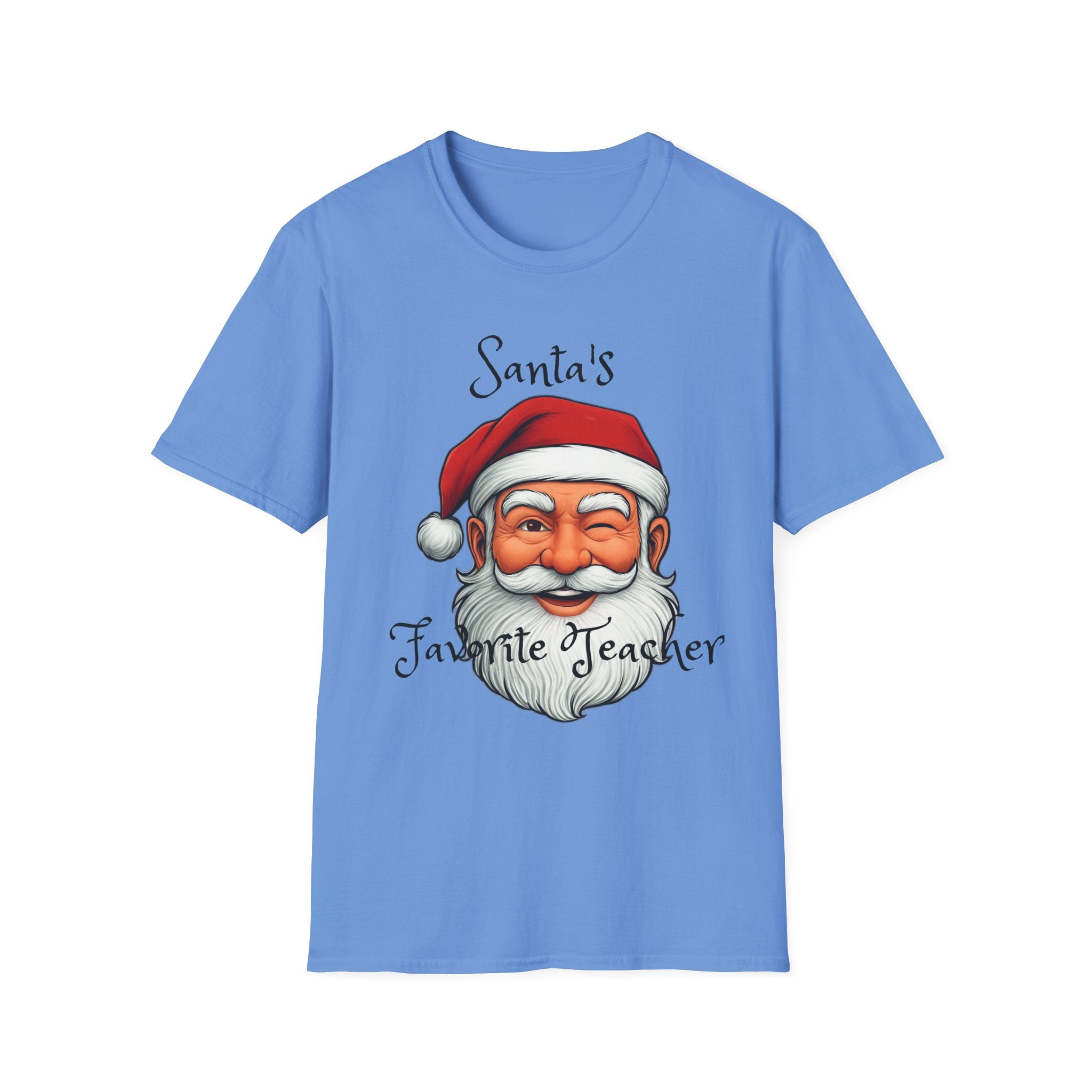 Christmas Teacher Gifts, Santa's Favorite Teacher Tee, Holiday School Apparel, Teacher Appreciation Shirt, Teacher Christmas Present, Unisex