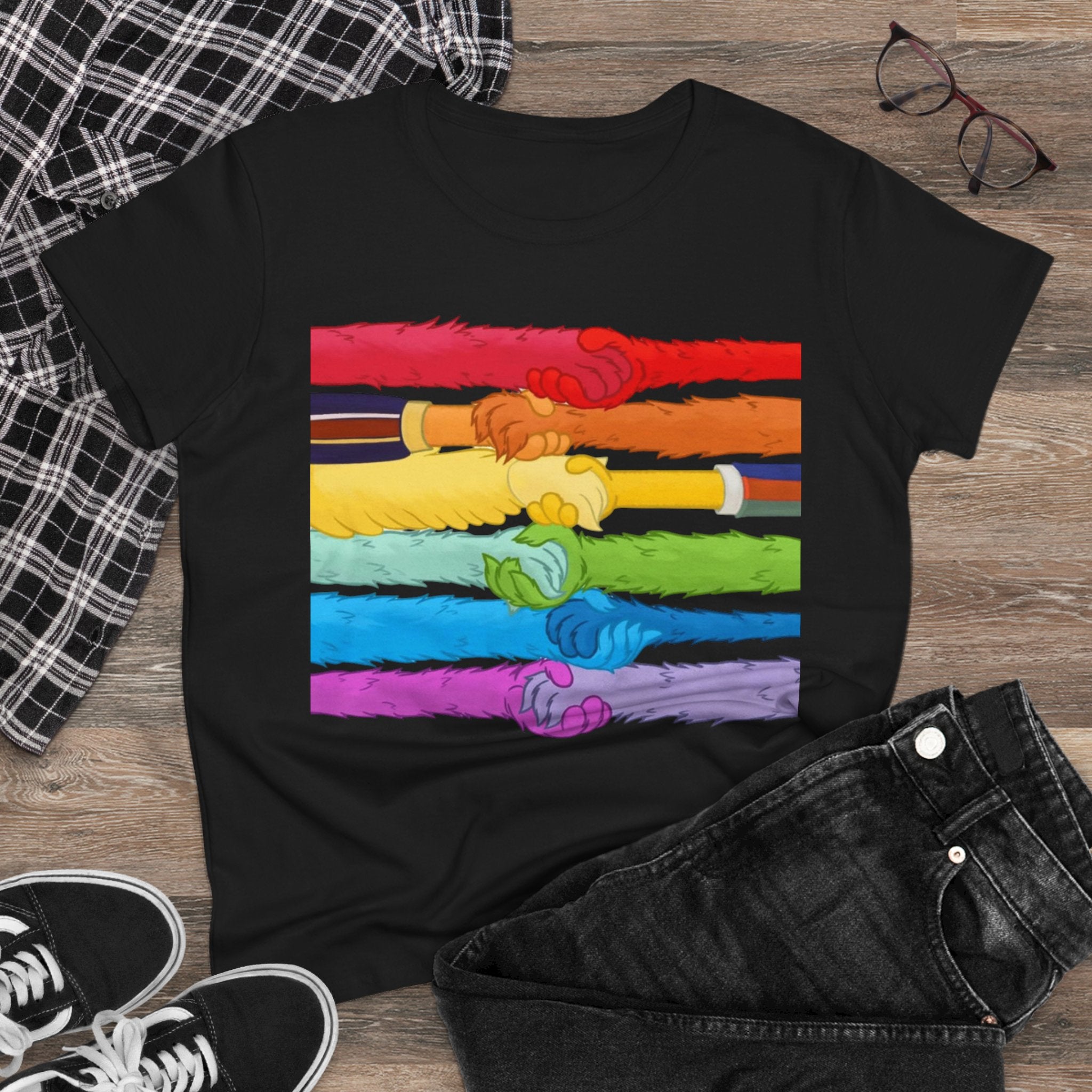 Kindness and diversity count! Pride Unity Tee, LGBTQ+ Cotton T-Shirt for Celebrations, Rainbow Design, Equality Shirt,  anti Trump Wear