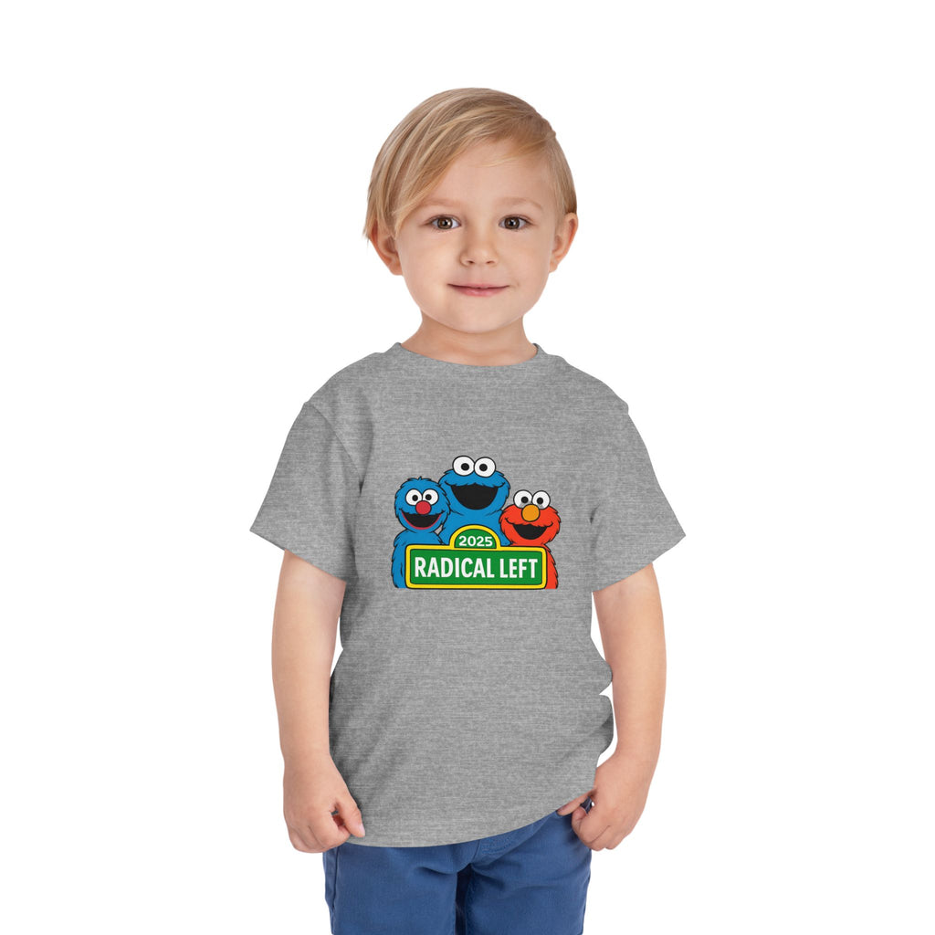 Radical Left Toddler Tee, Cute Kids T-Shirt, Playful Shirt for Babies, Funny Toddler Clothing, Gift for Little Activists