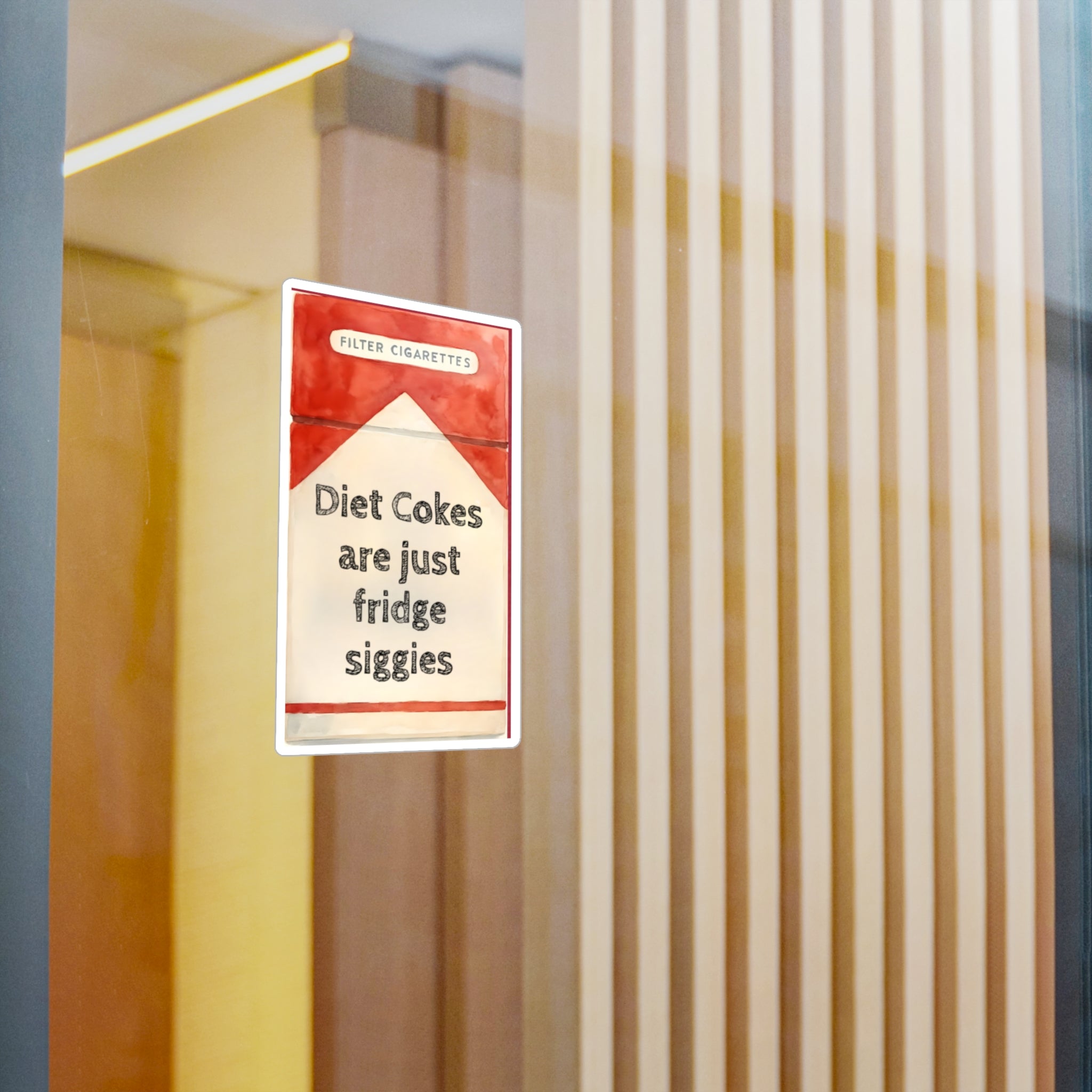 Vinyl Decal Stickers - Diet Coke Fridge Siggies, Laptop Decals, Water Bottle Decor, Car Window Stickers, Phone Case Accessories