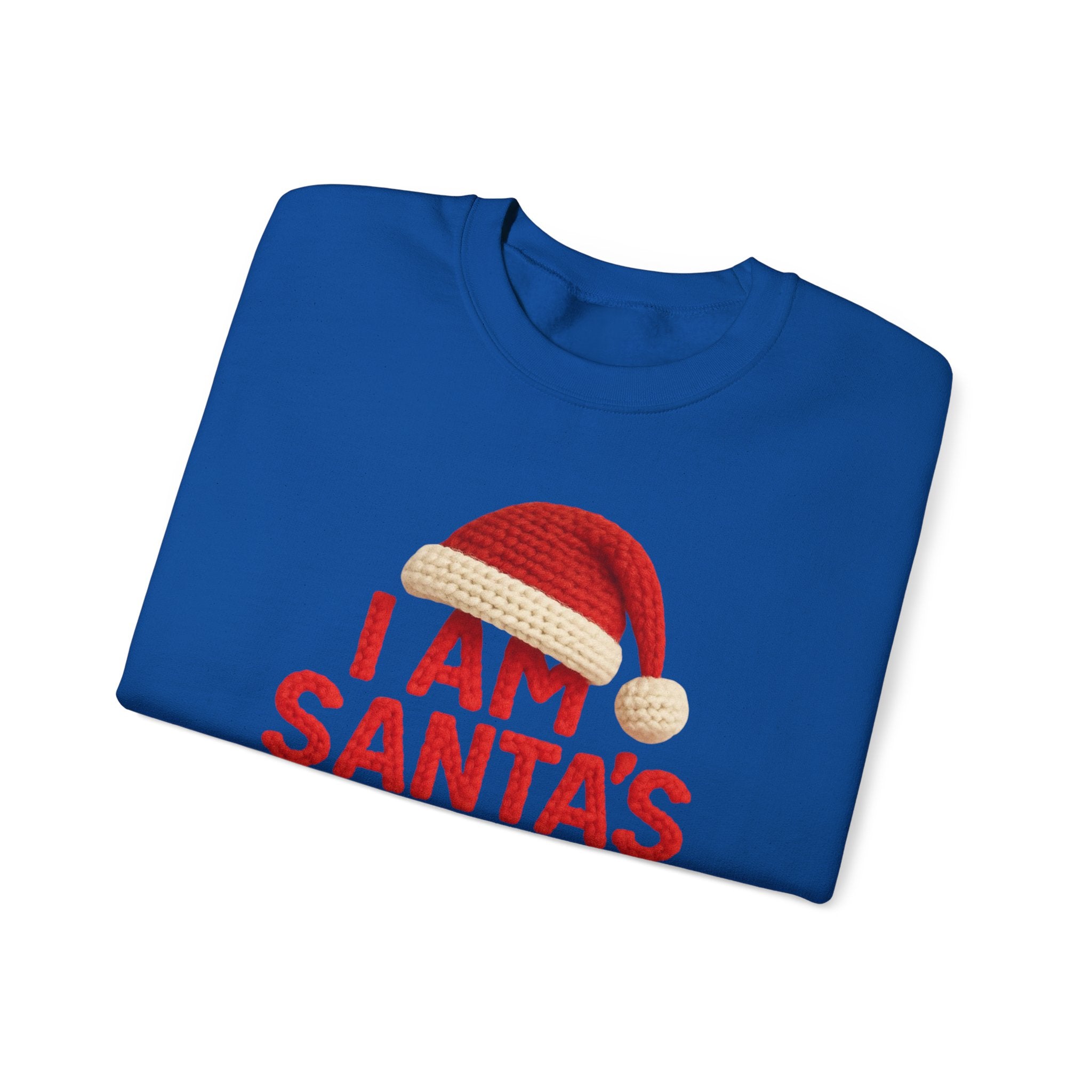 Christmas Sweatshirt - "I Am Santa's Favorite" Festive Crewneck printed