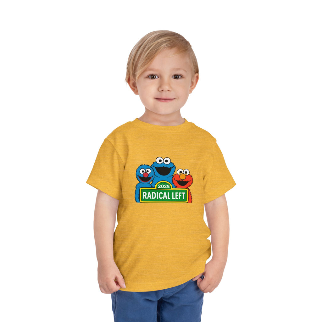 Radical Left Toddler Tee, Cute Kids T-Shirt, Playful Shirt for Babies, Funny Toddler Clothing, Gift for Little Activists
