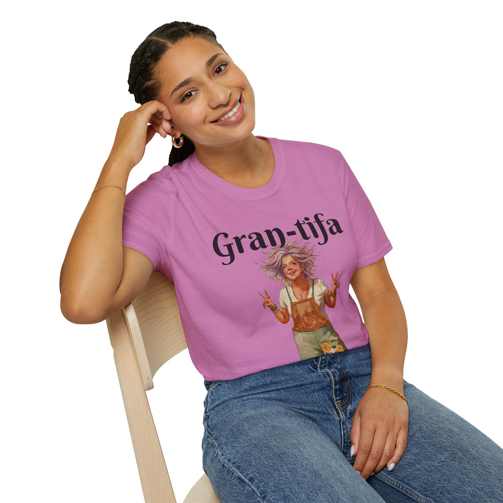 Gran-tifa Anti-Fascist T-Shirt — Political Activist Tee Grandma gift
