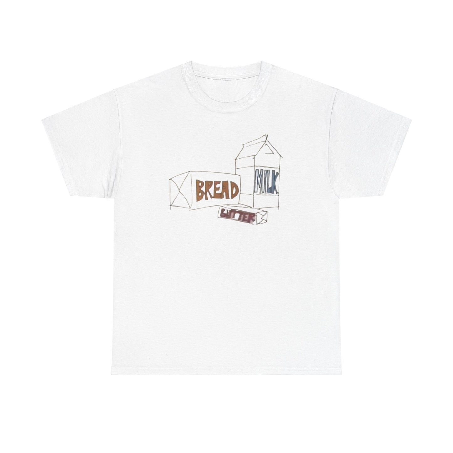 Bread Milk Butter Unisex Heavy Cotton Tee