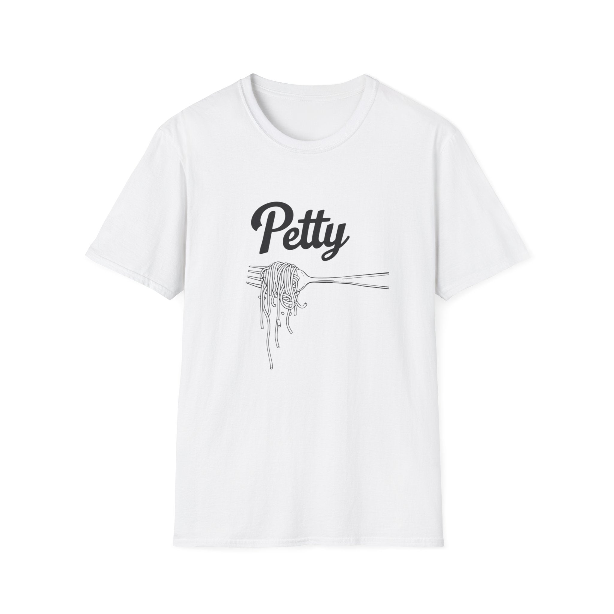 Petty spaghetti Humor Unisex T-Shirt, Funny Graphic Tee, Comfy Casual Wear, Gift for Friends, Quirky Statement Shirt