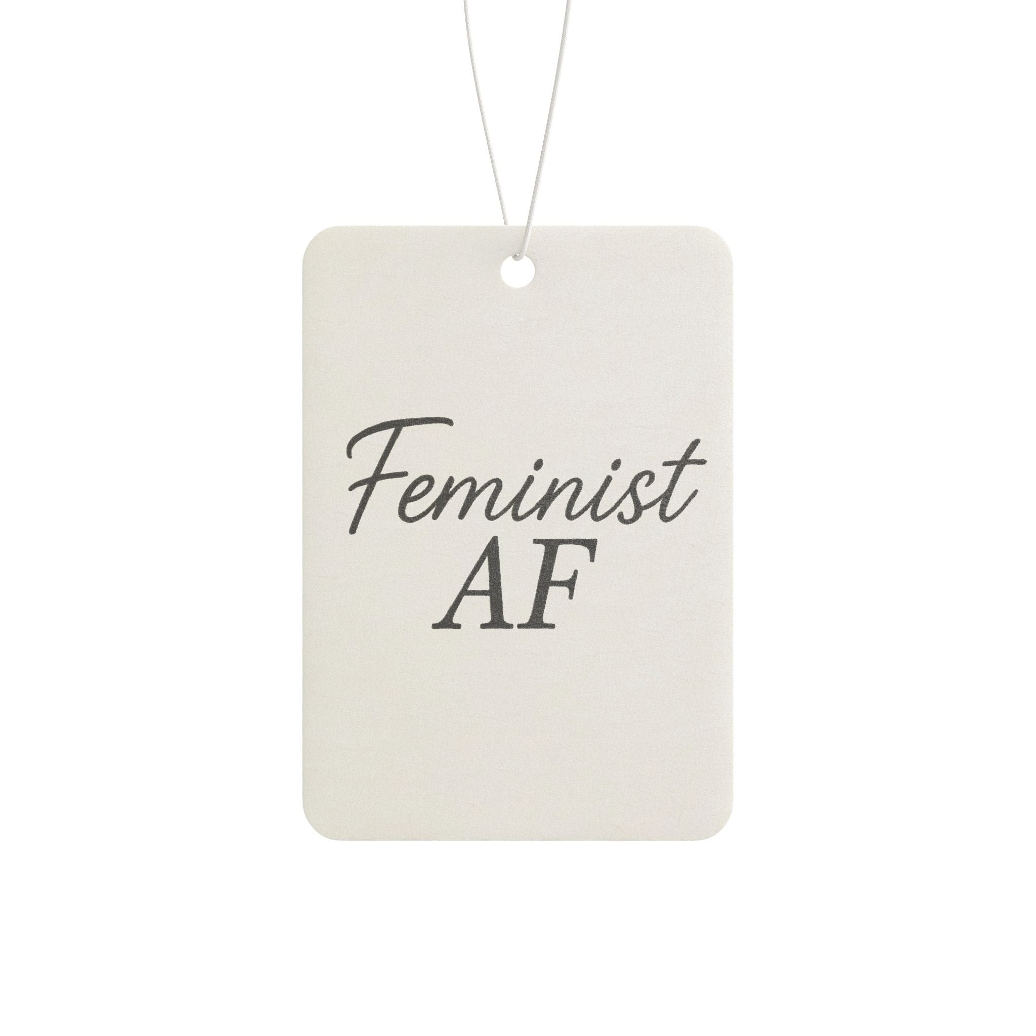 Feminist AF Car Air Freshener – Bold Scented Hanging Décor for Feminist Drivers