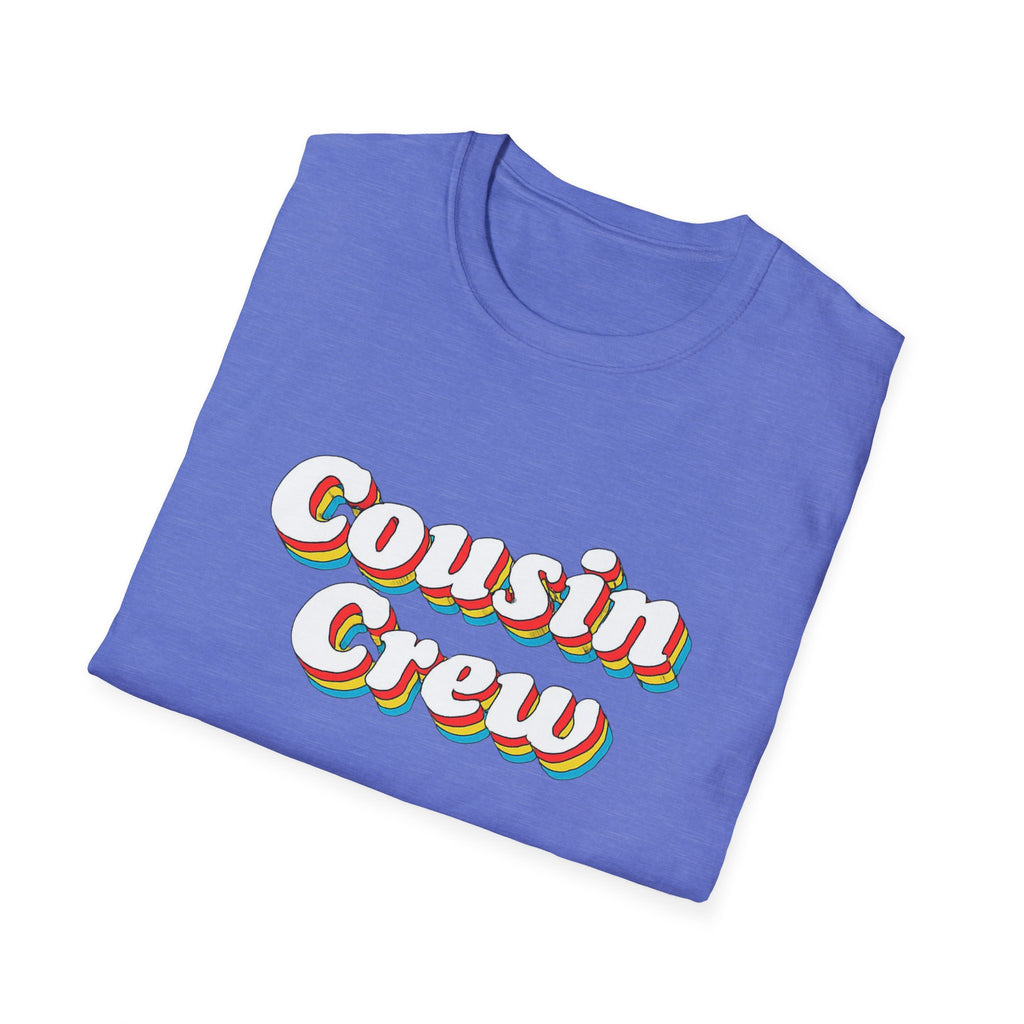 Cousin Crew Unisex T-Shirt - Family Reunion Shirt, Christmas photo gift shirt retro vibe