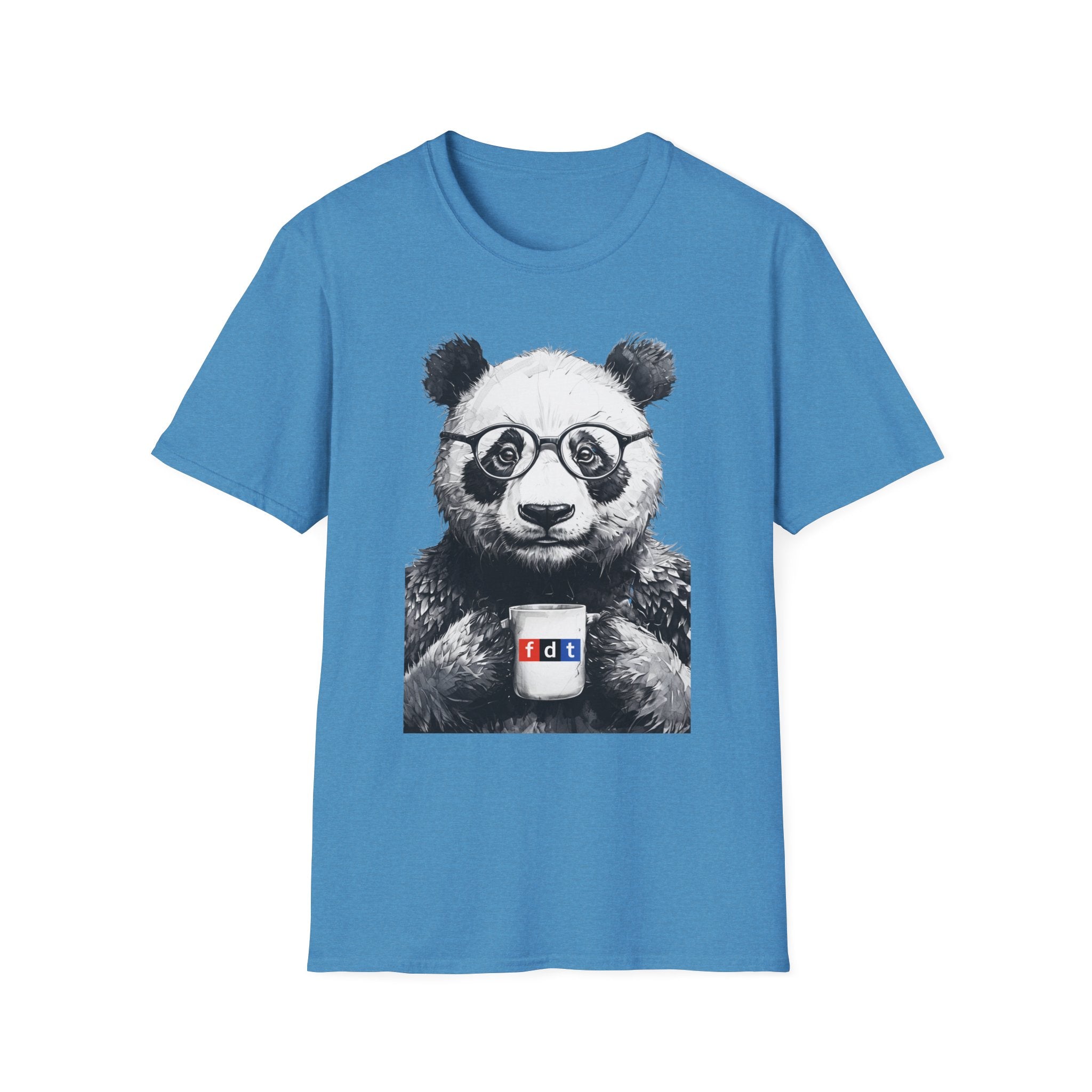 Social Justice Panda Coffee Protest FDT Unisex Softstyle T-Shirt, Anti Trump Activist Tee, Political Statement Shirt