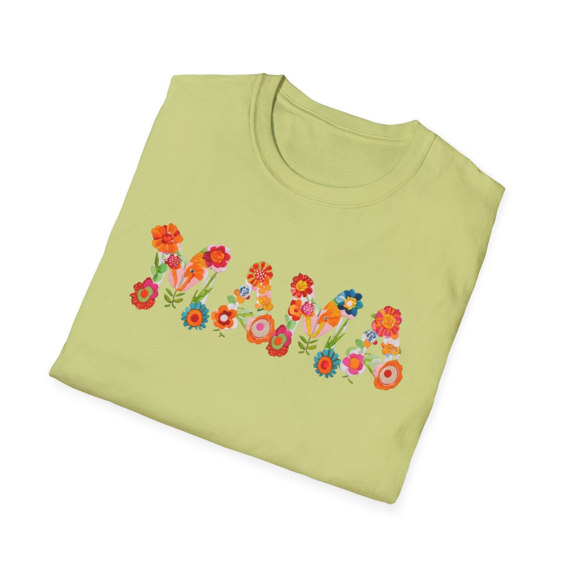 Floral Mama T-Shirt, Mother's Gift, Unisex Tee, Spring Fashion, Handmade Shirt, Gift for Mom, Cute Floral Tee new mom gift
