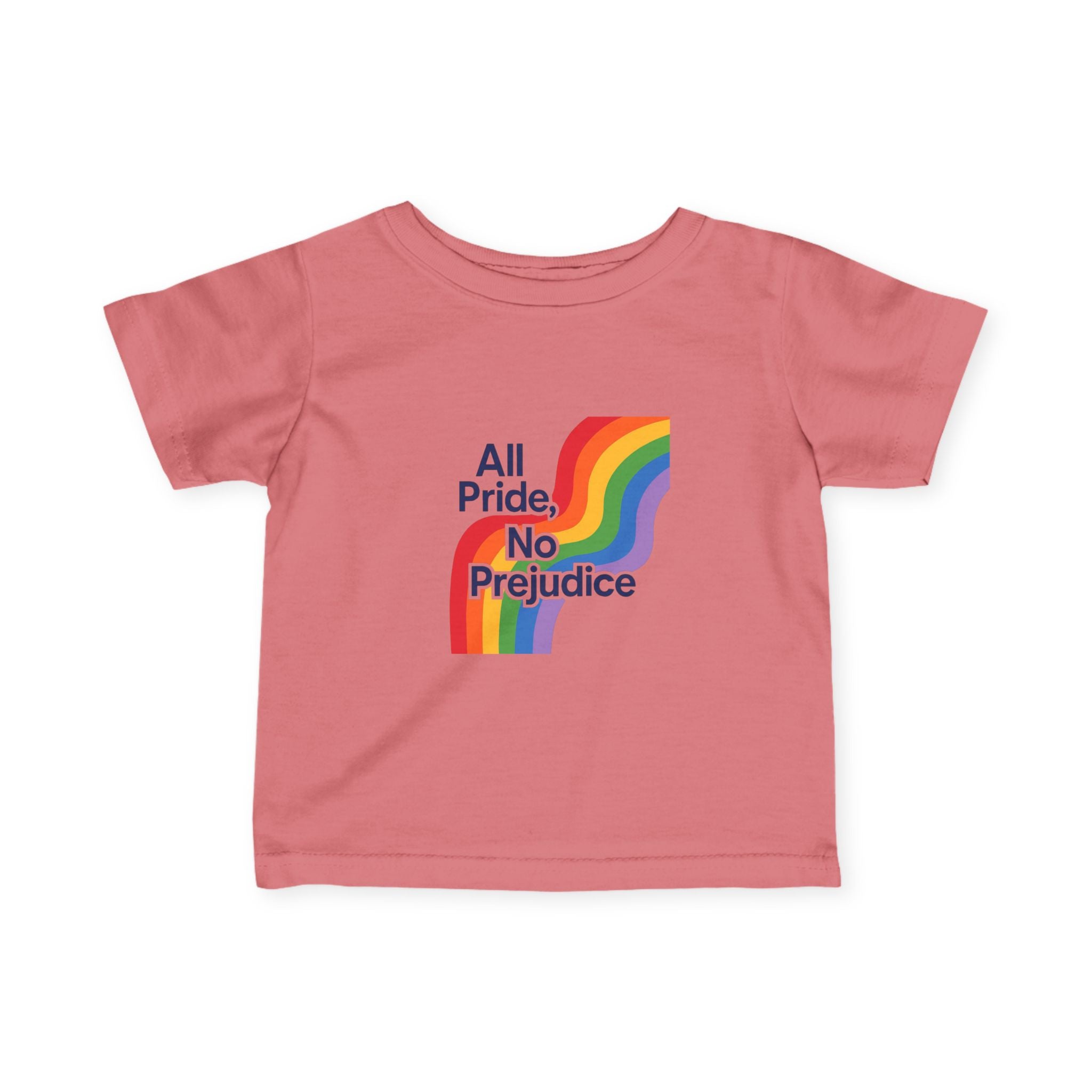 Rainbow Pride Infant Tee, Gay Rights Baby Shirt, Social Justice LGBTQ Onesie, No Prejudice Toddler Top, Pride Parade Kids Clothing