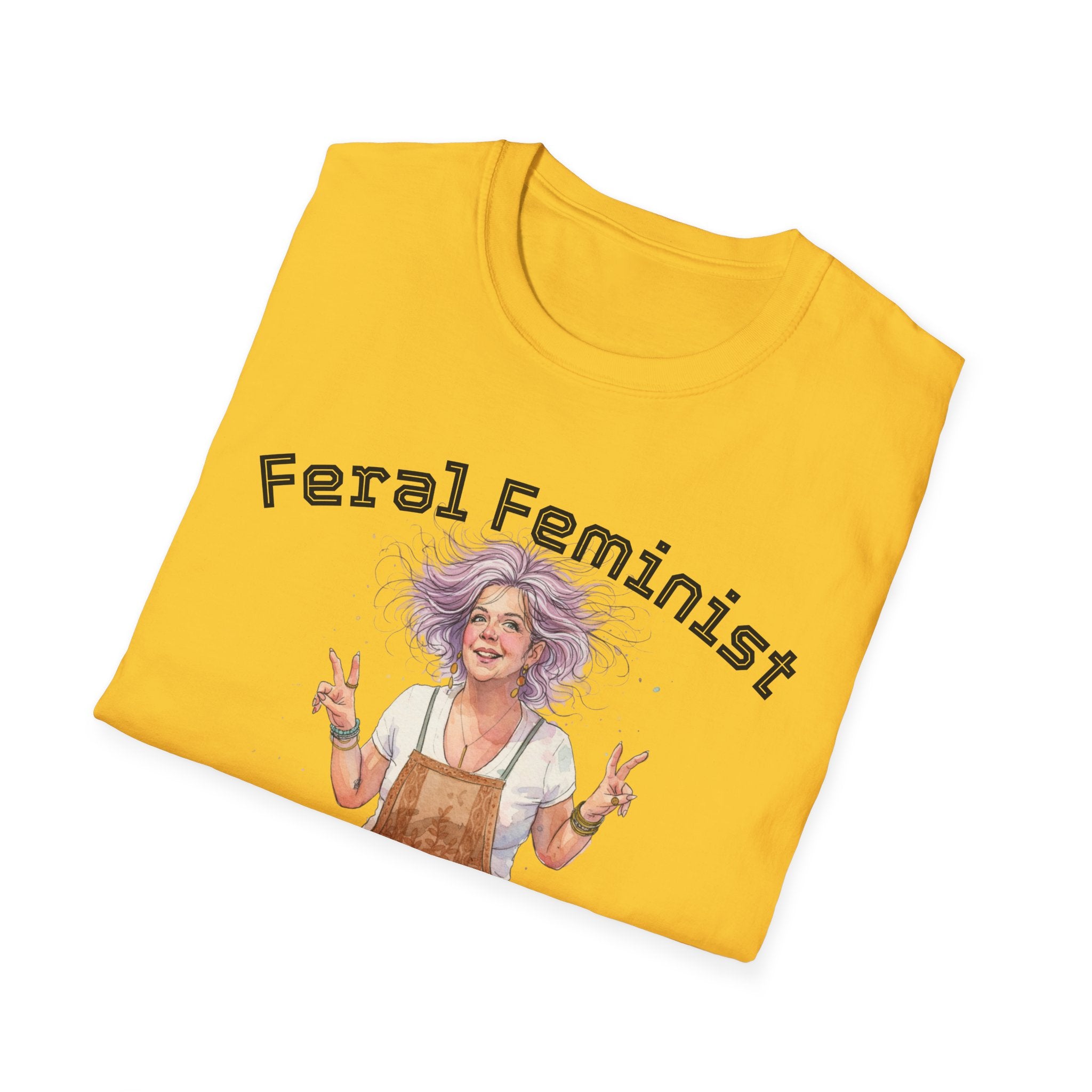 Feral Feminist Boho T-Shirt — Hippie Feminist Graphic Tee