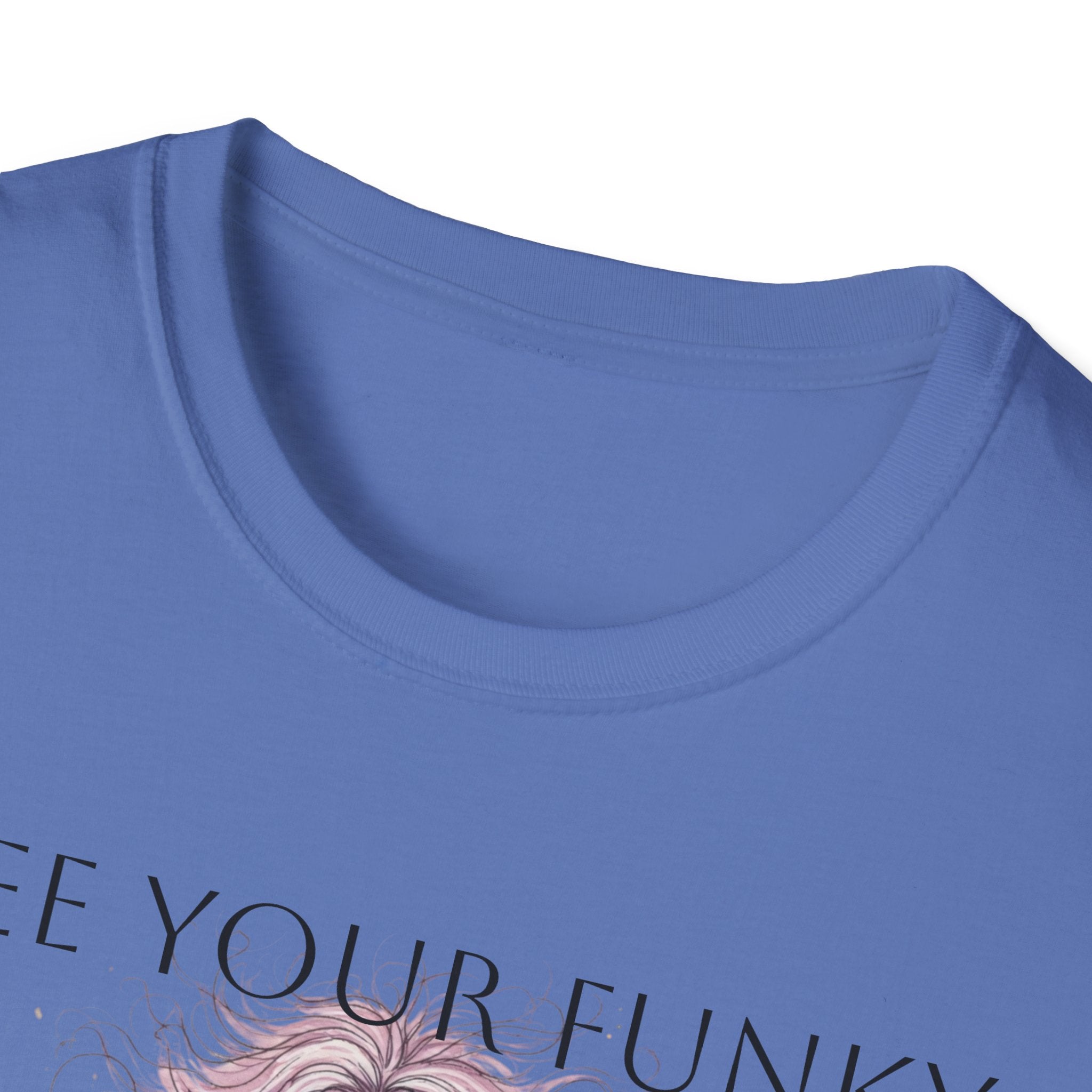 T-Shirt — “Free Your Funky” Peace-Sign Boho Woman Graphic Tee