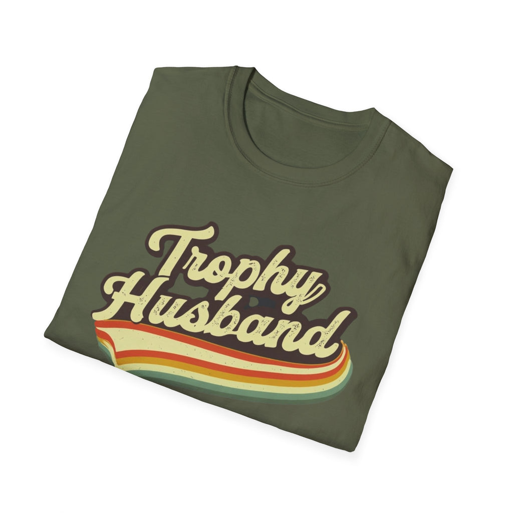 Funny Trophy Husband Unisex Softstyle T-Shirt, Husband Gift, Funny Tee, Husband Shirt, Men's Graphic Tee, Best Husband Ever Shirt